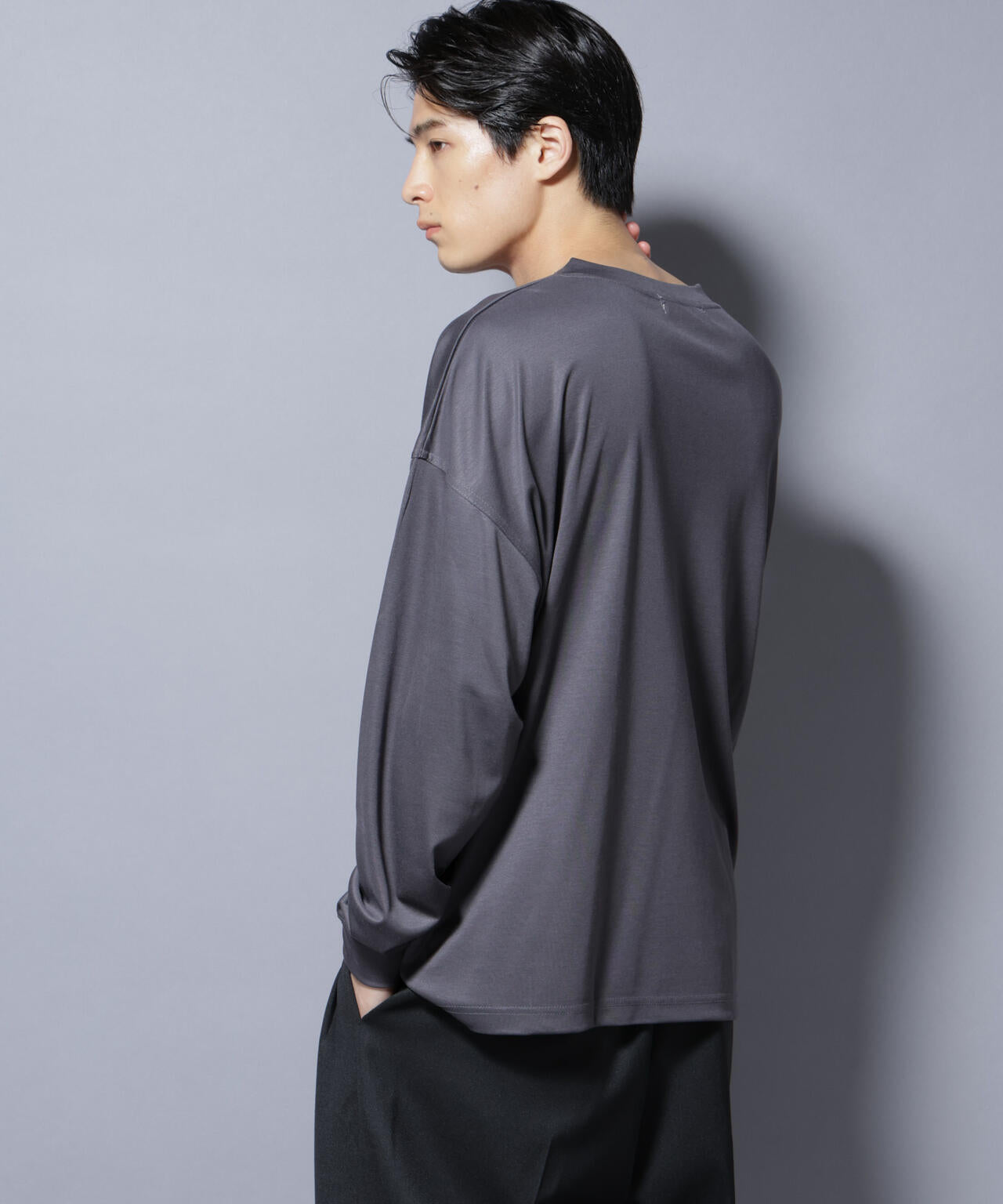 MIYATA×NANO JAPAN MADE キュプラ混 Tシャツ 長袖 6685223204