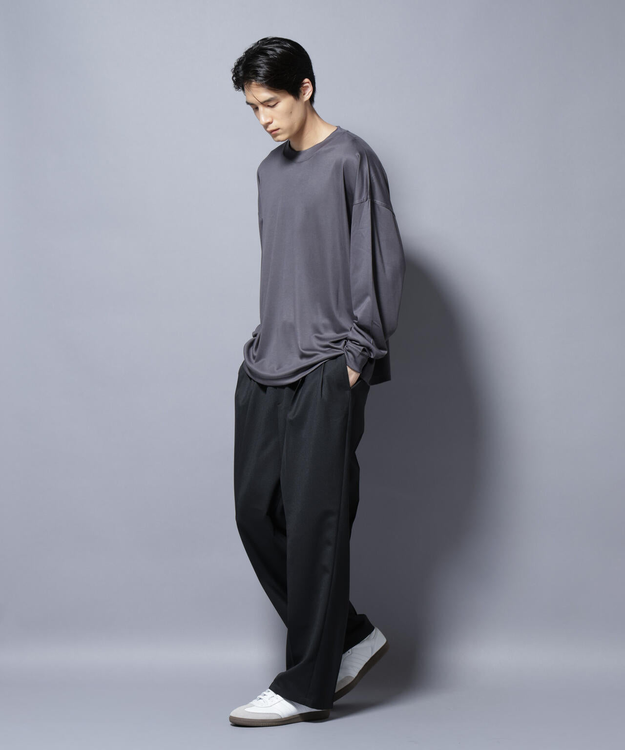 MIYATA×NANO JAPAN MADE キュプラ混 Tシャツ 長袖 6685223204