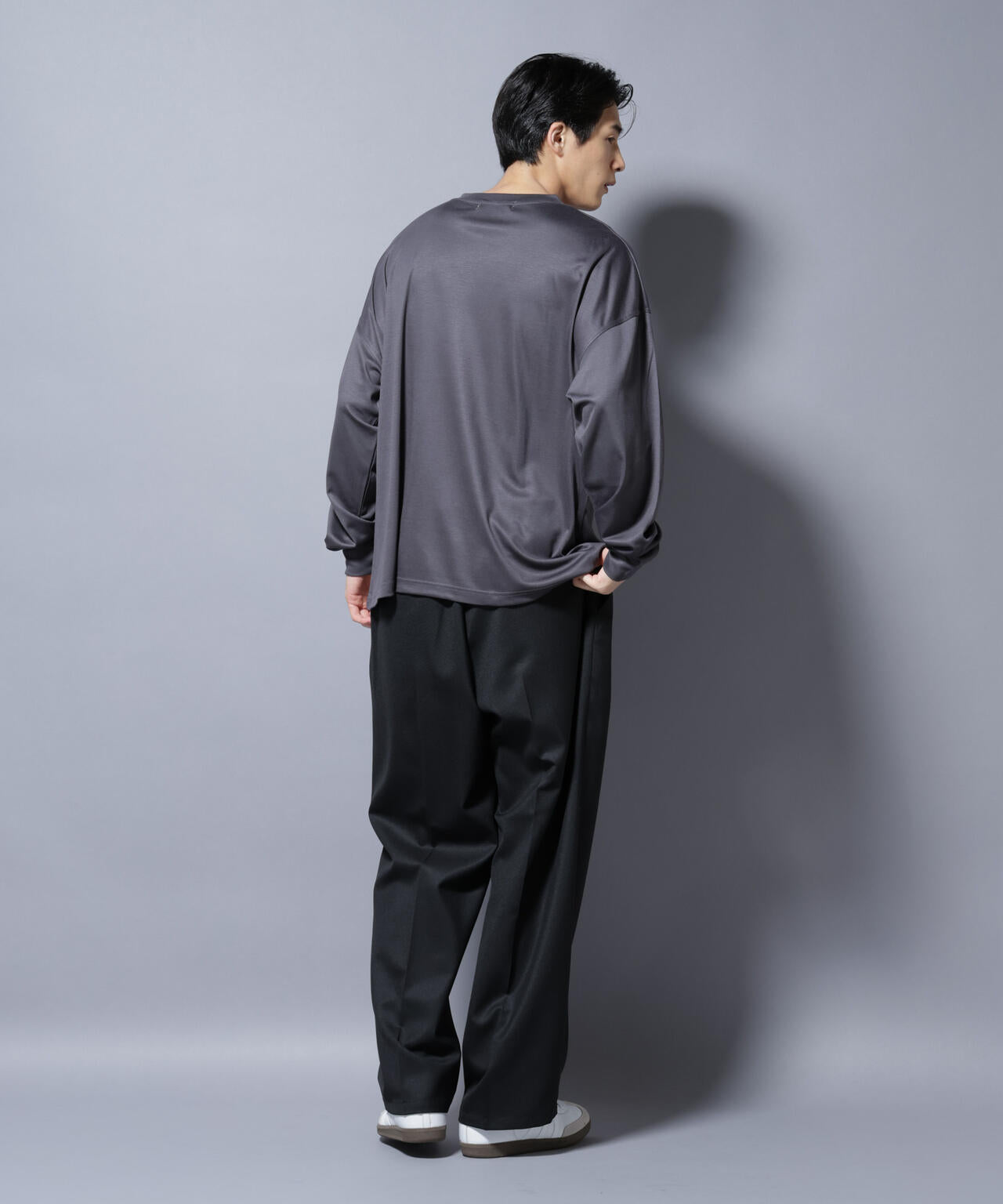 MIYATA×NANO JAPAN MADE キュプラ混 Tシャツ 長袖 6685223204