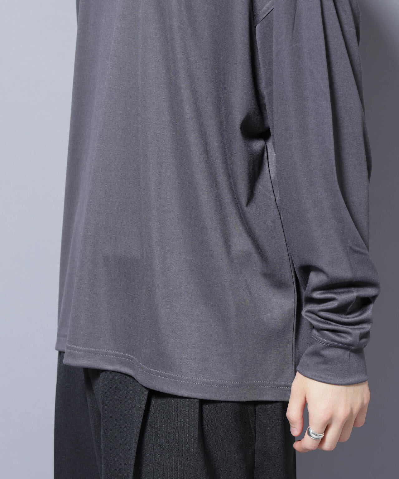 MIYATA×NANO JAPAN MADE キュプラ混 Tシャツ 長袖 6685223204