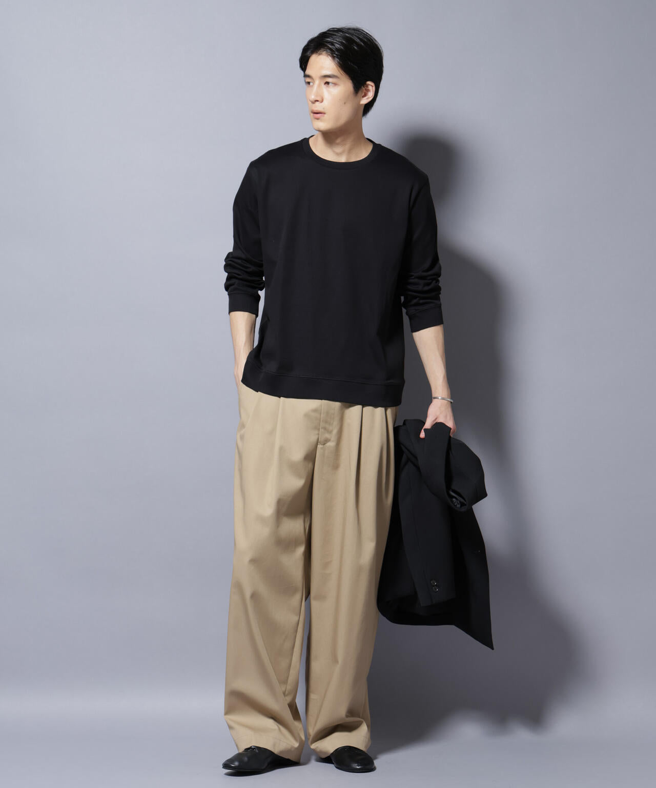 「FORMAL JERSEY」 クルーネックカットソー長袖 6685223205