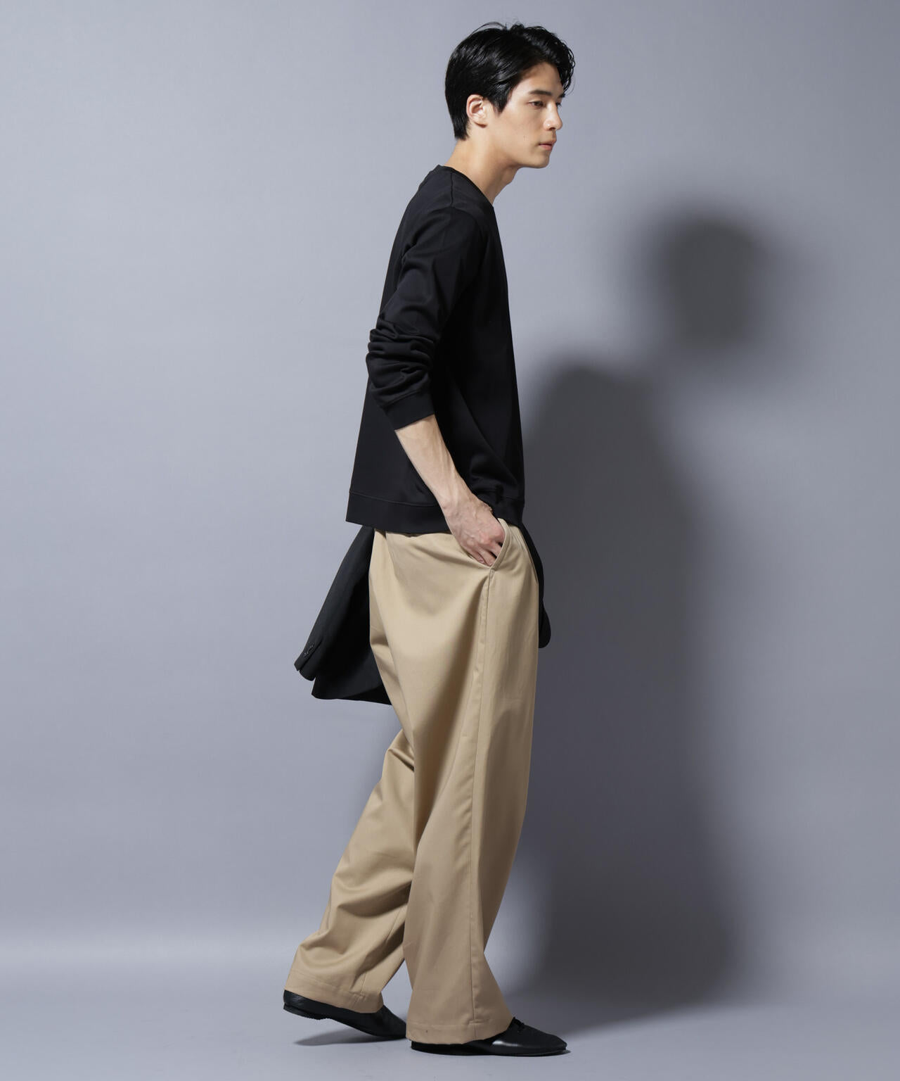 「FORMAL JERSEY」 クルーネックカットソー長袖 6685223205