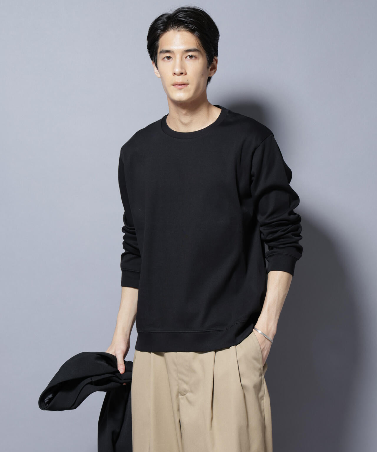 「FORMAL JERSEY」 クルーネックカットソー長袖 6685223205