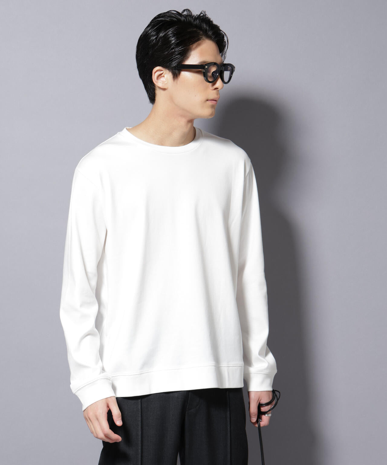 「FORMAL JERSEY」 クルーネックカットソー長袖 6685223205