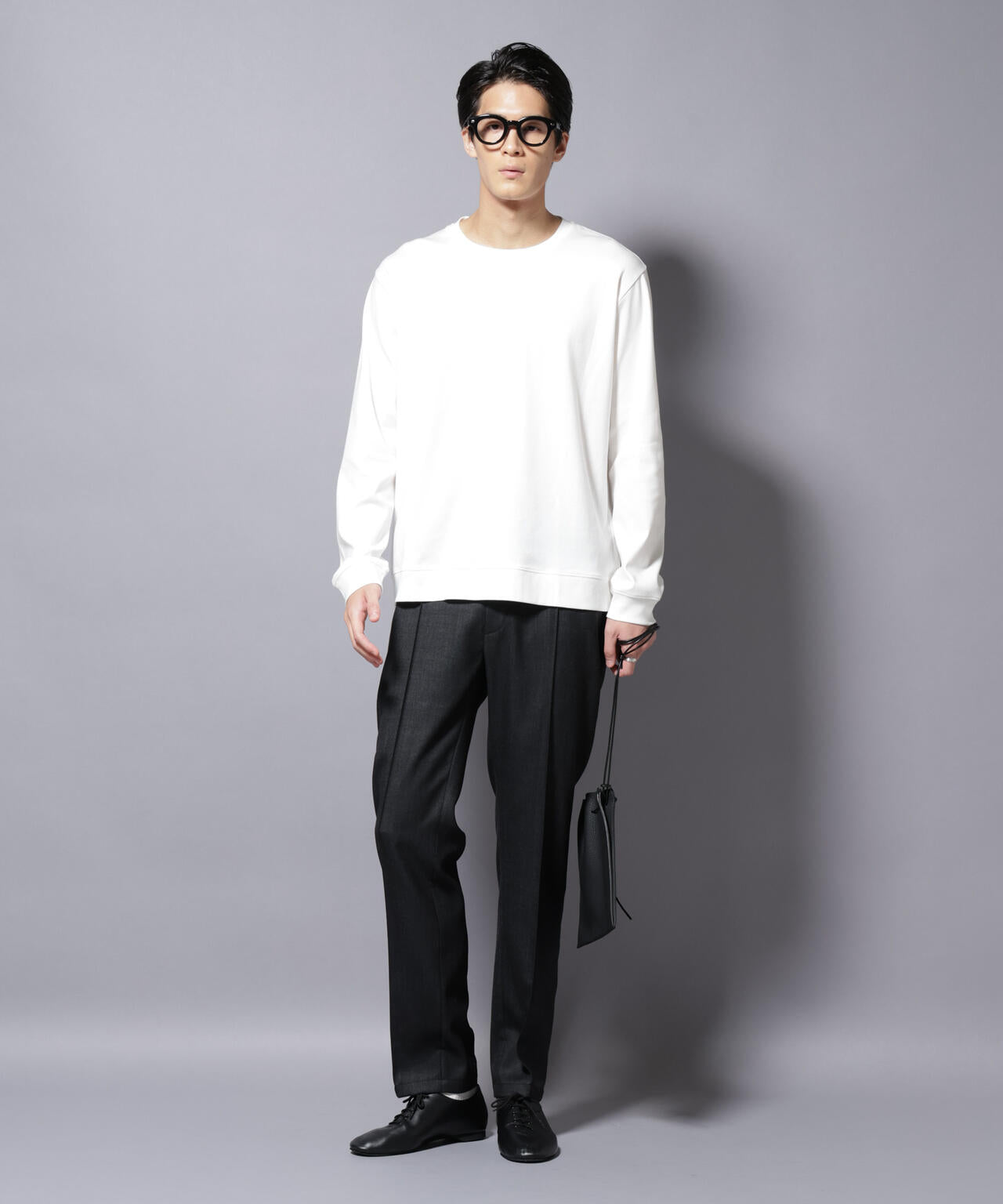 「FORMAL JERSEY」 クルーネックカットソー長袖 6685223205