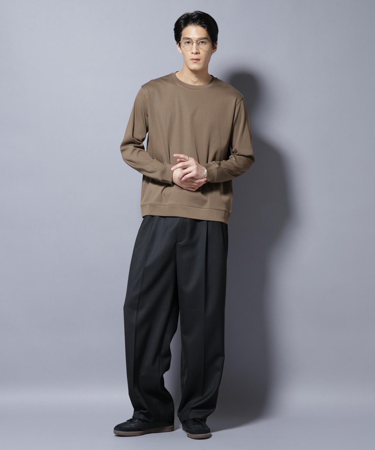 「FORMAL JERSEY」 クルーネックカットソー長袖 6685223205