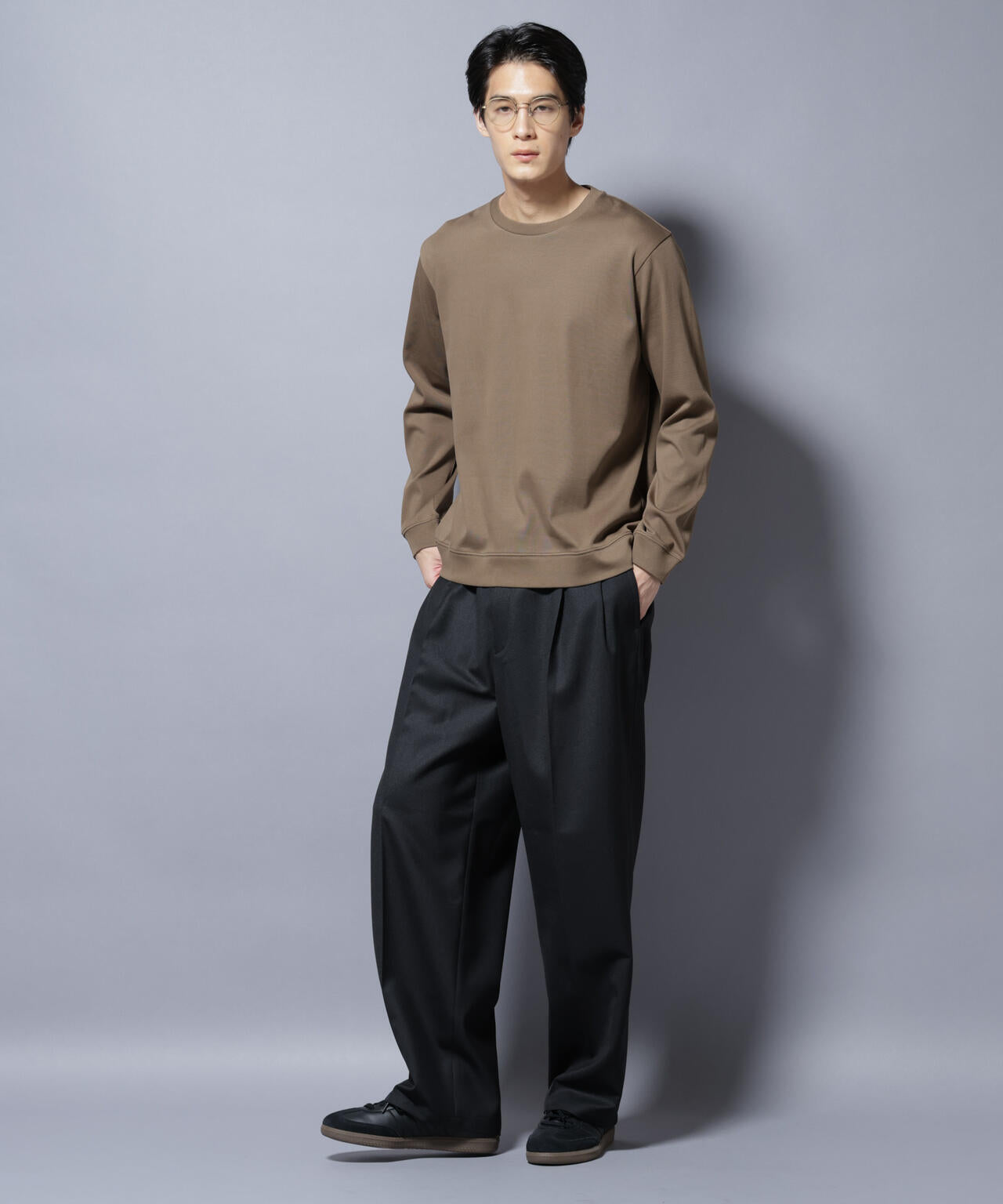 「FORMAL JERSEY」 クルーネックカットソー長袖 6685223205