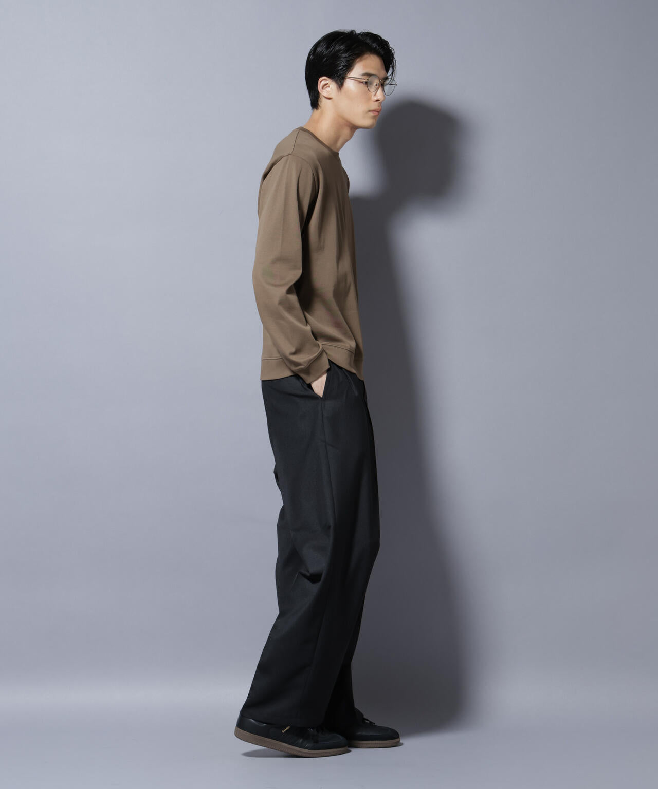 「FORMAL JERSEY」 クルーネックカットソー長袖 6685223205