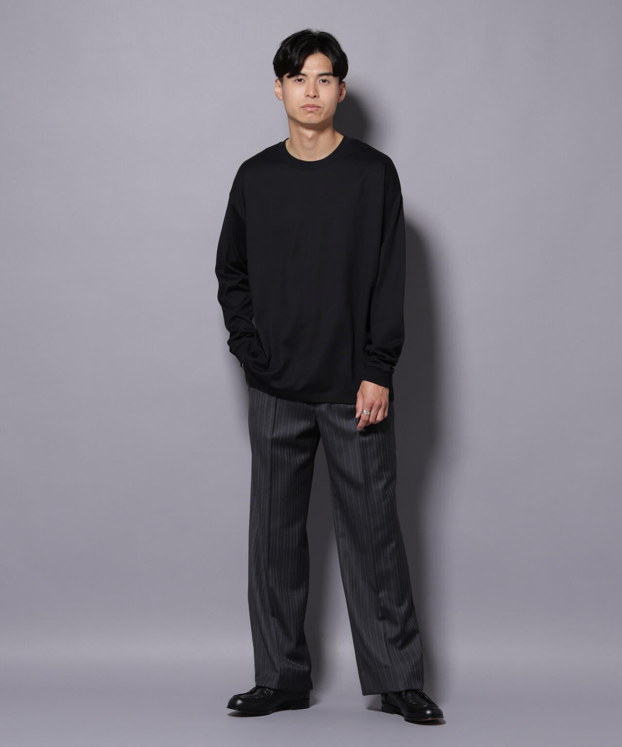 Anti Soaked(R) 汗染み防止 クルーネック ビッグシルエット Tシャツ 6685223208