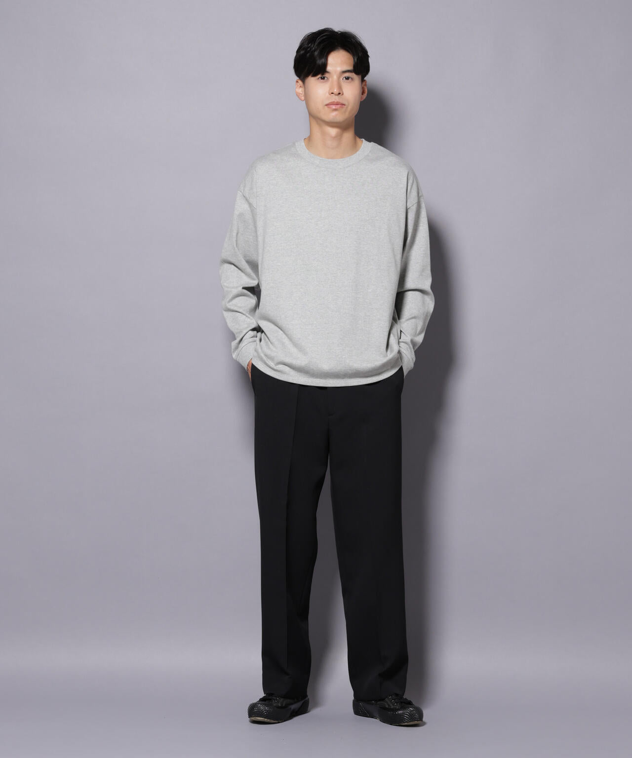 Anti Soaked(R) 汗染み防止 クルーネック ビッグシルエット Tシャツ 6685223208