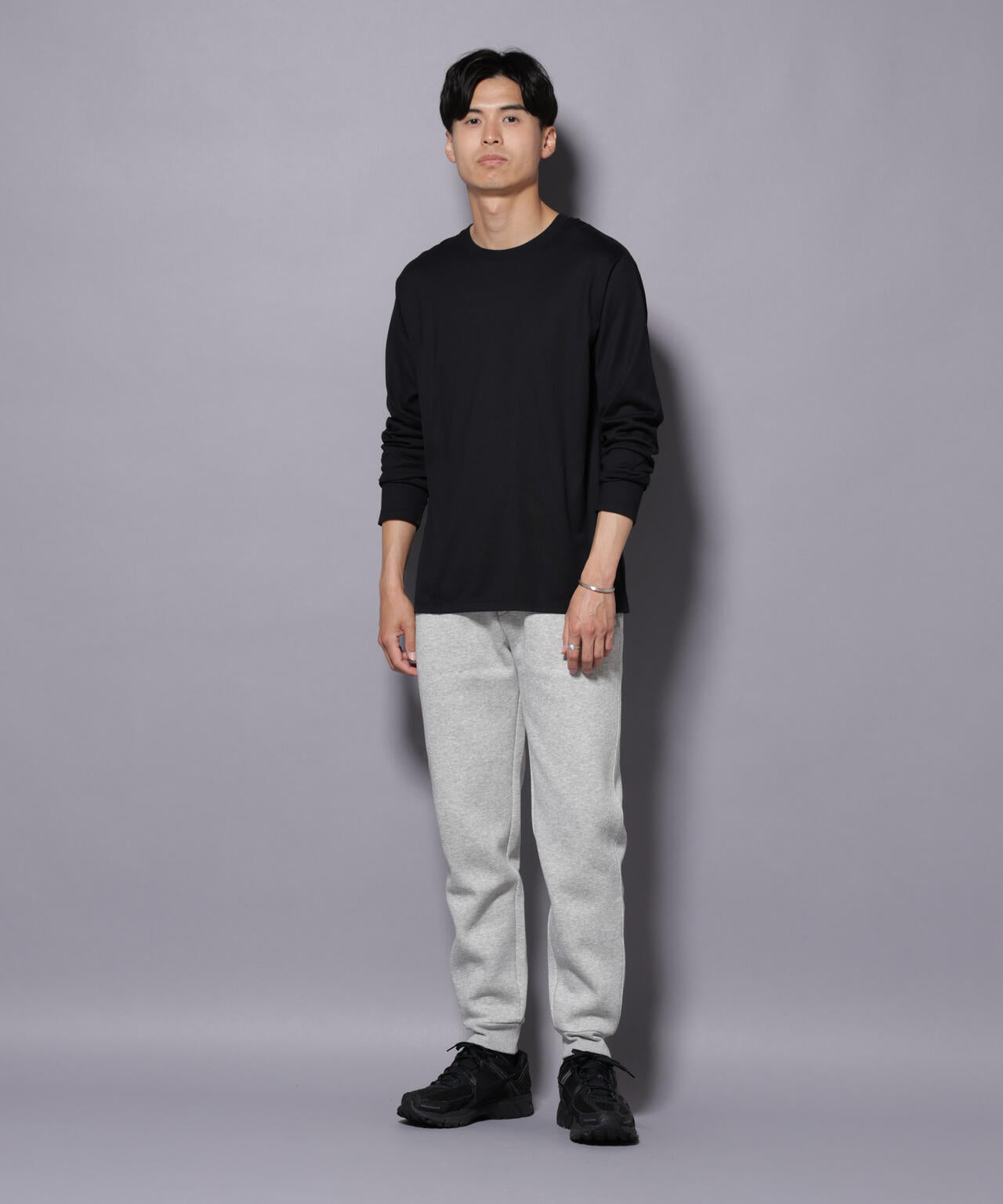 Anti Soaked(R)汗染み防止 クルーネックTシャツ 長袖 6685223209