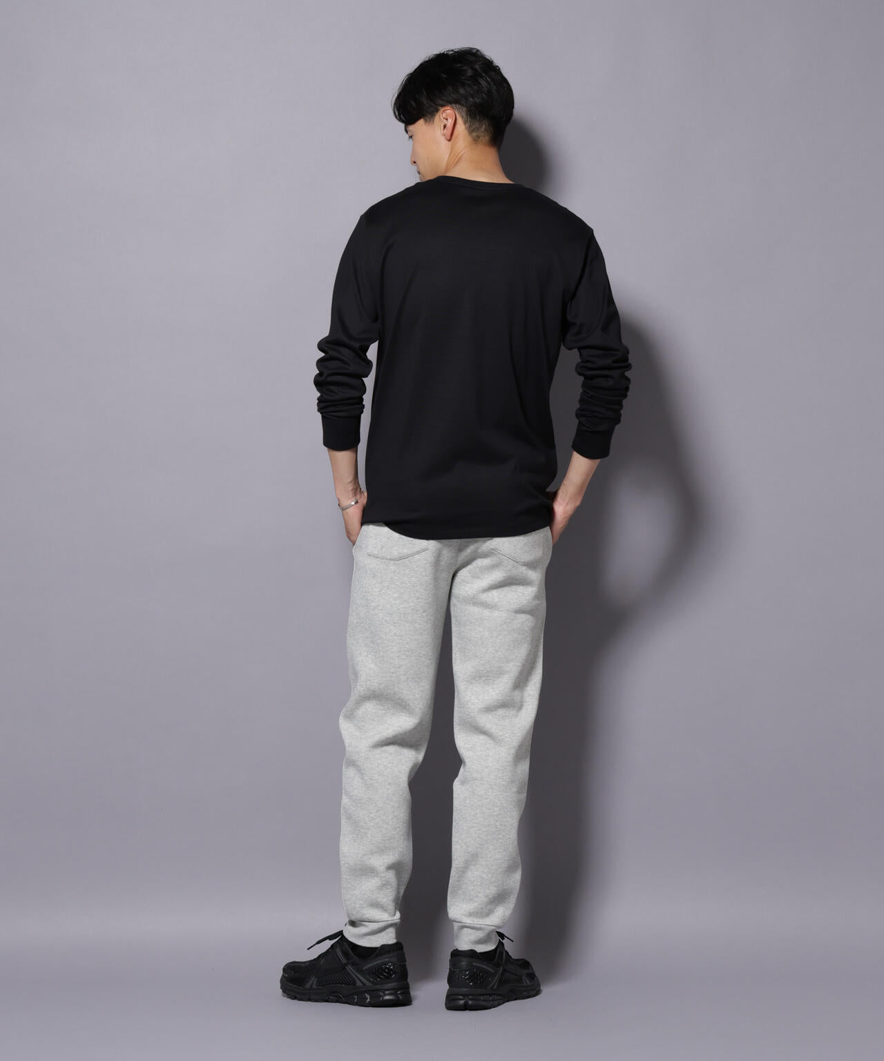 Anti Soaked(R)汗染み防止 クルーネックTシャツ 長袖 6685223209