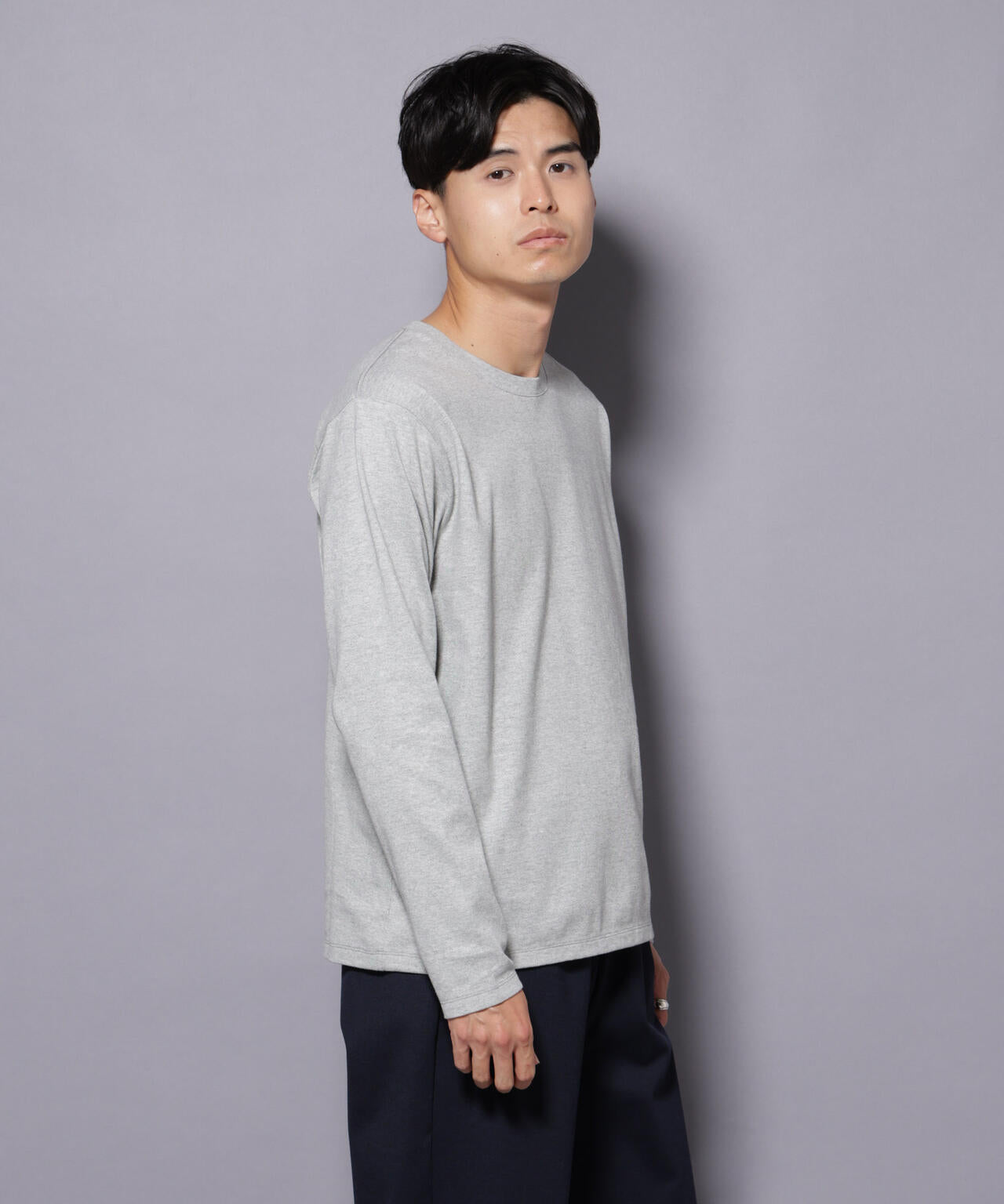 Anti Soaked(R)汗染み防止 クルーネックTシャツ 長袖 6685223209