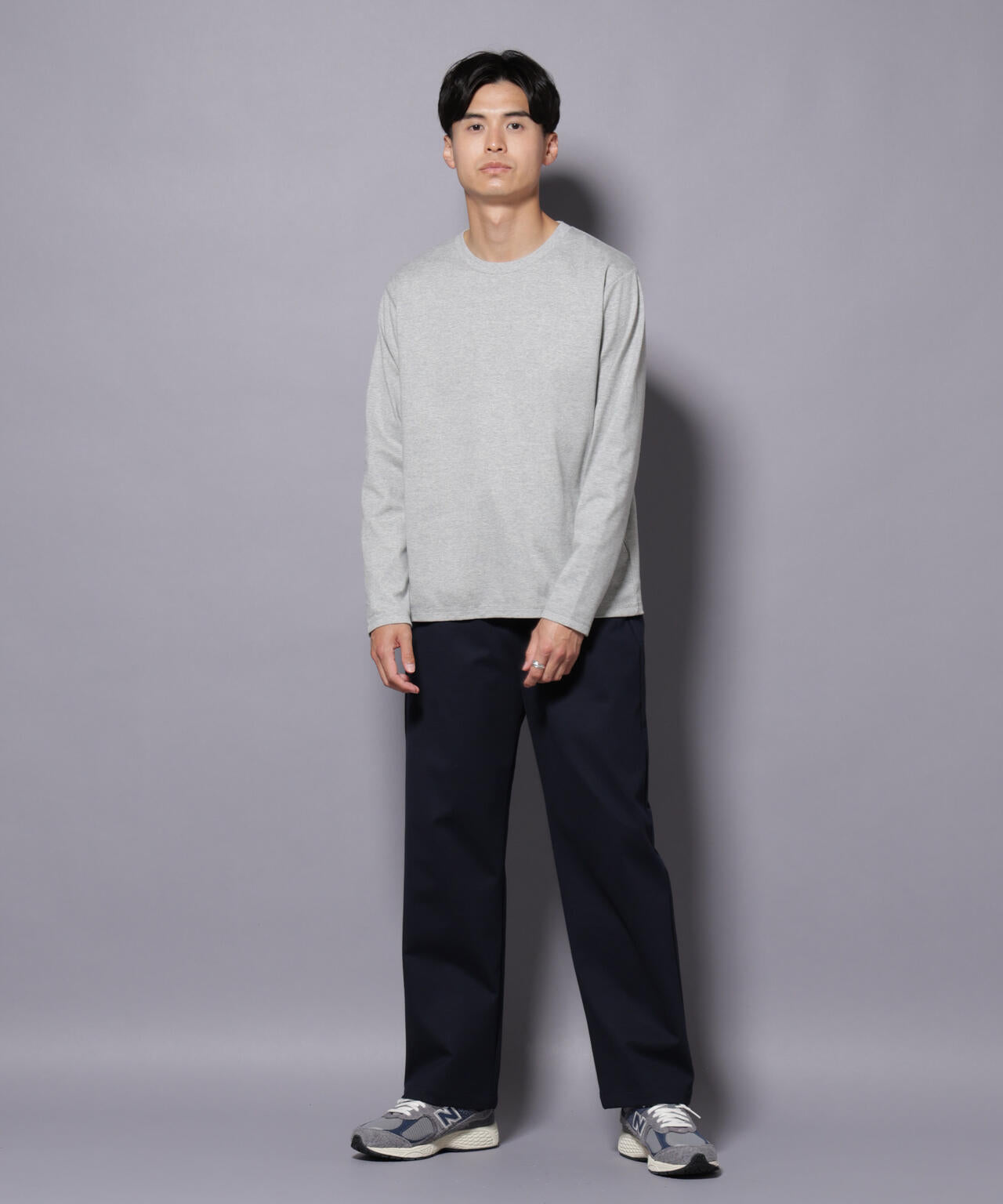 Anti Soaked(R)汗染み防止 クルーネックTシャツ 長袖 6685223209