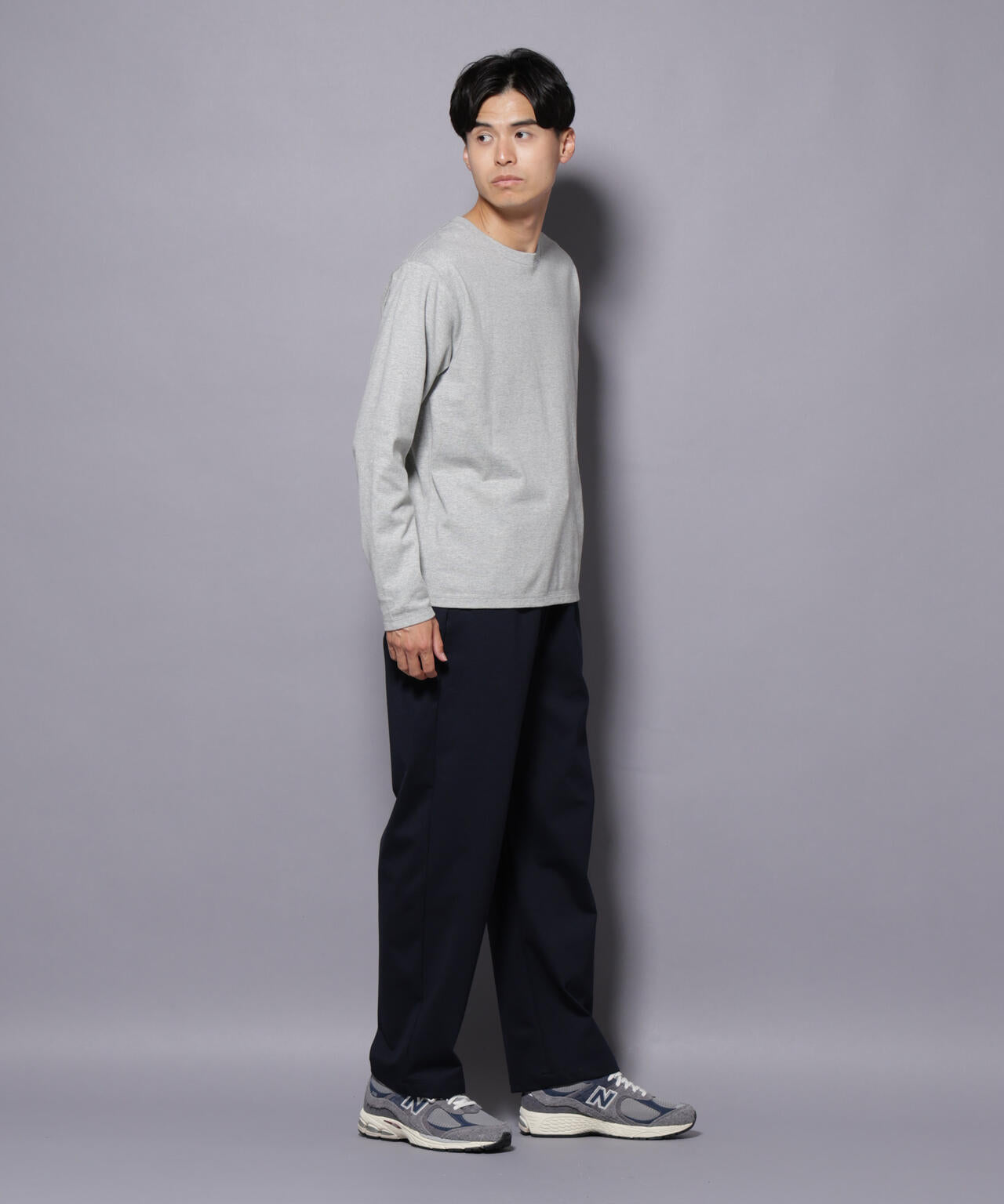 Anti Soaked(R)汗染み防止 クルーネックTシャツ 長袖 6685223209