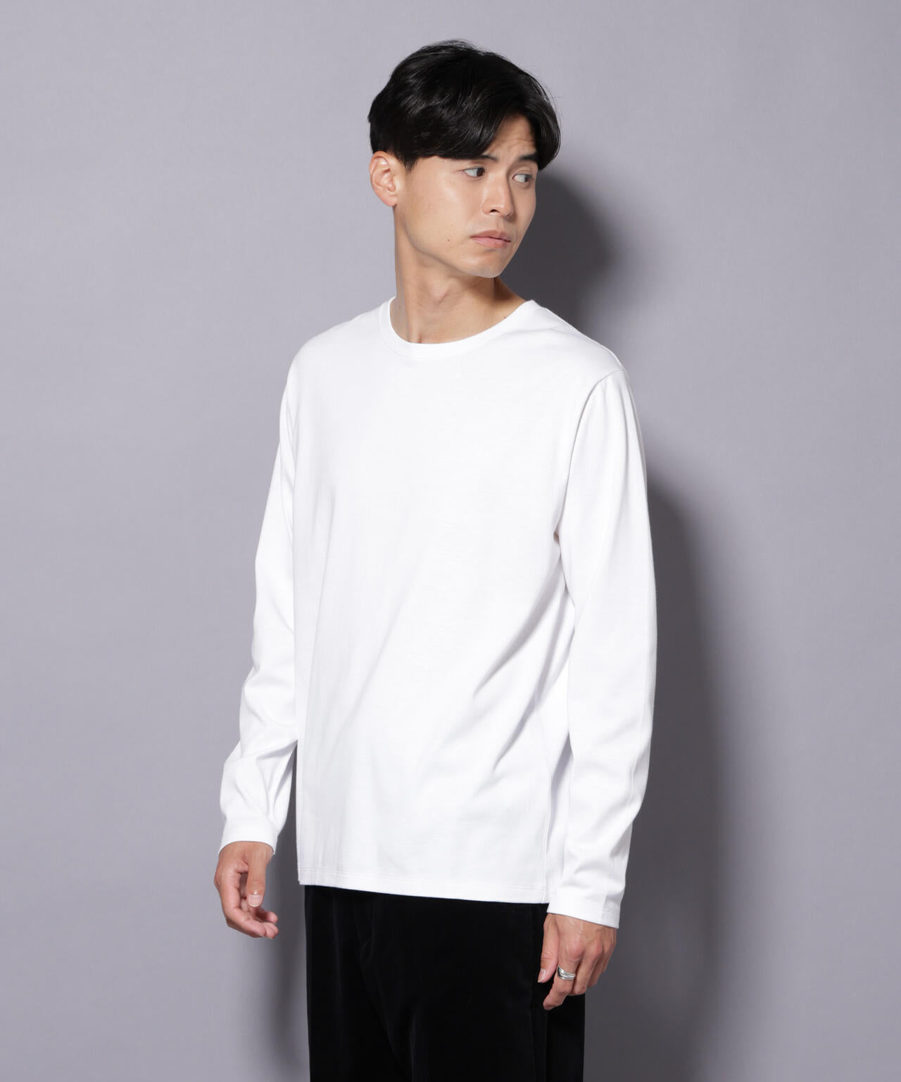 Anti Soaked(R)汗染み防止 クルーネックTシャツ 長袖 6685223209