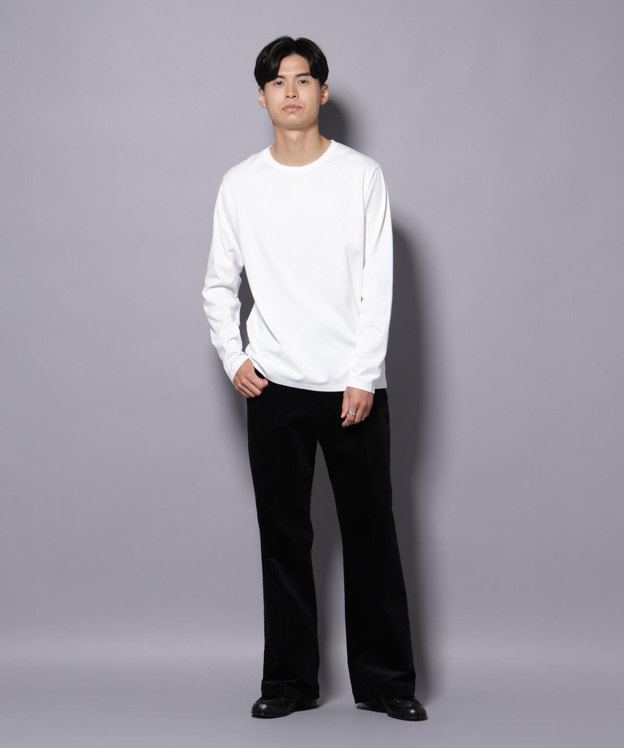 Anti Soaked(R)汗染み防止 クルーネックTシャツ 長袖 6685223209