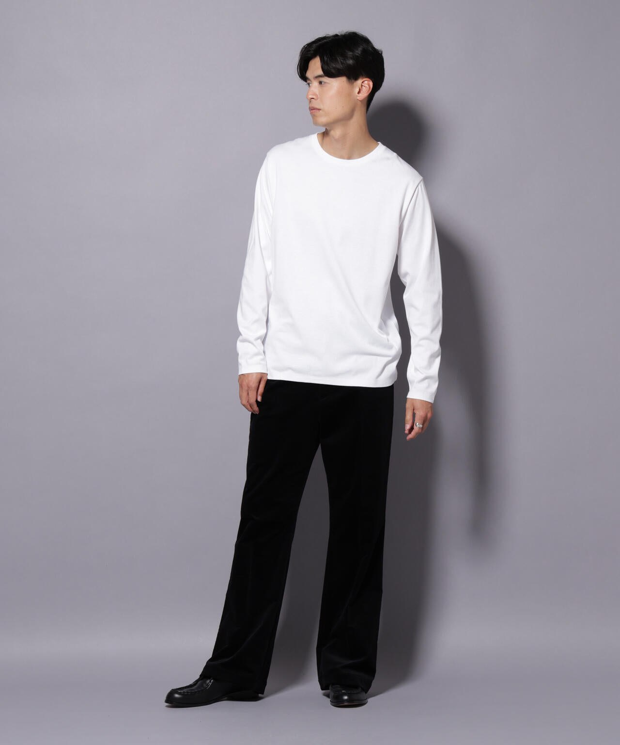 Anti Soaked(R)汗染み防止 クルーネックTシャツ 長袖 6685223209