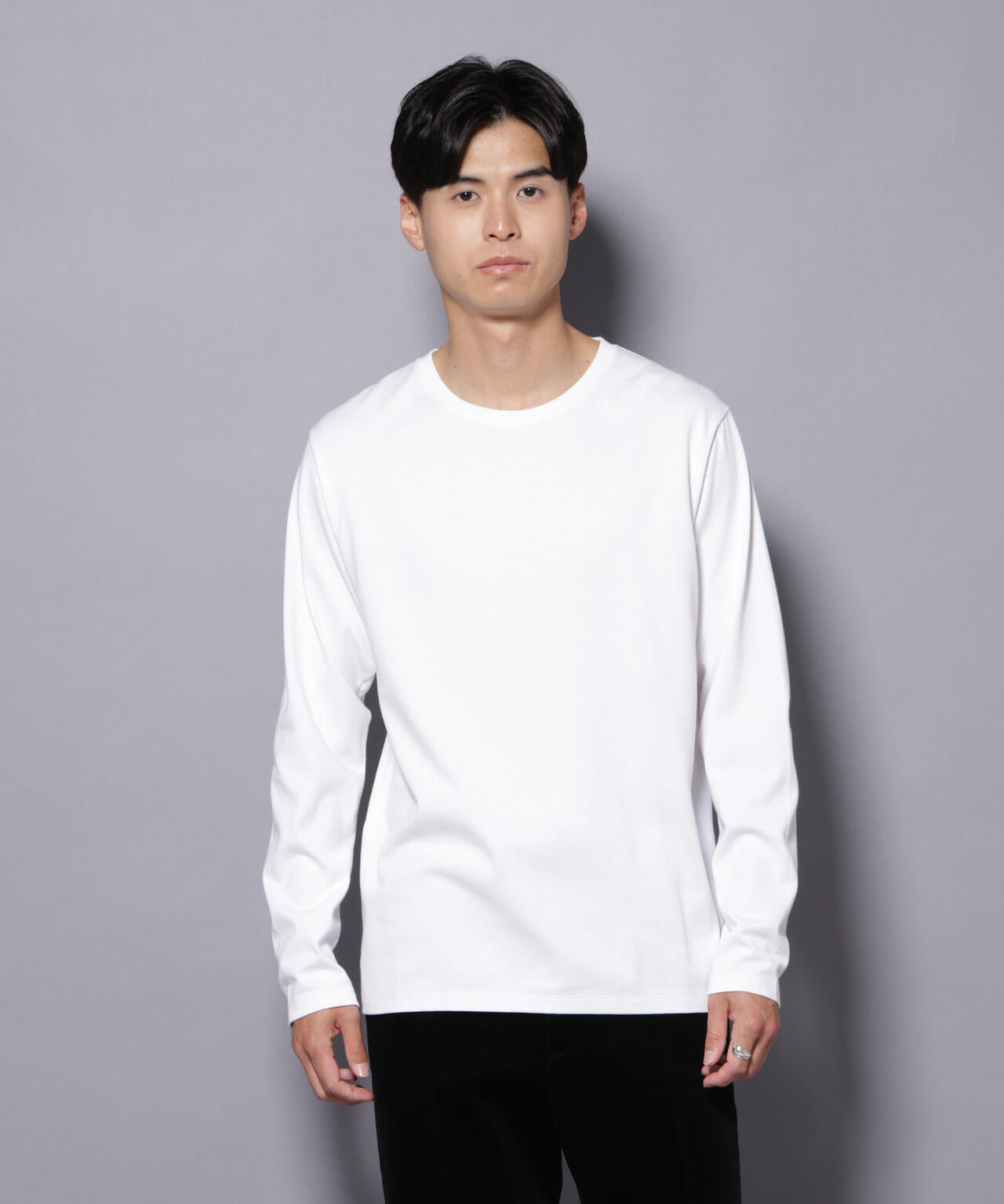 Anti Soaked(R)汗染み防止 クルーネックTシャツ 長袖 6685223209