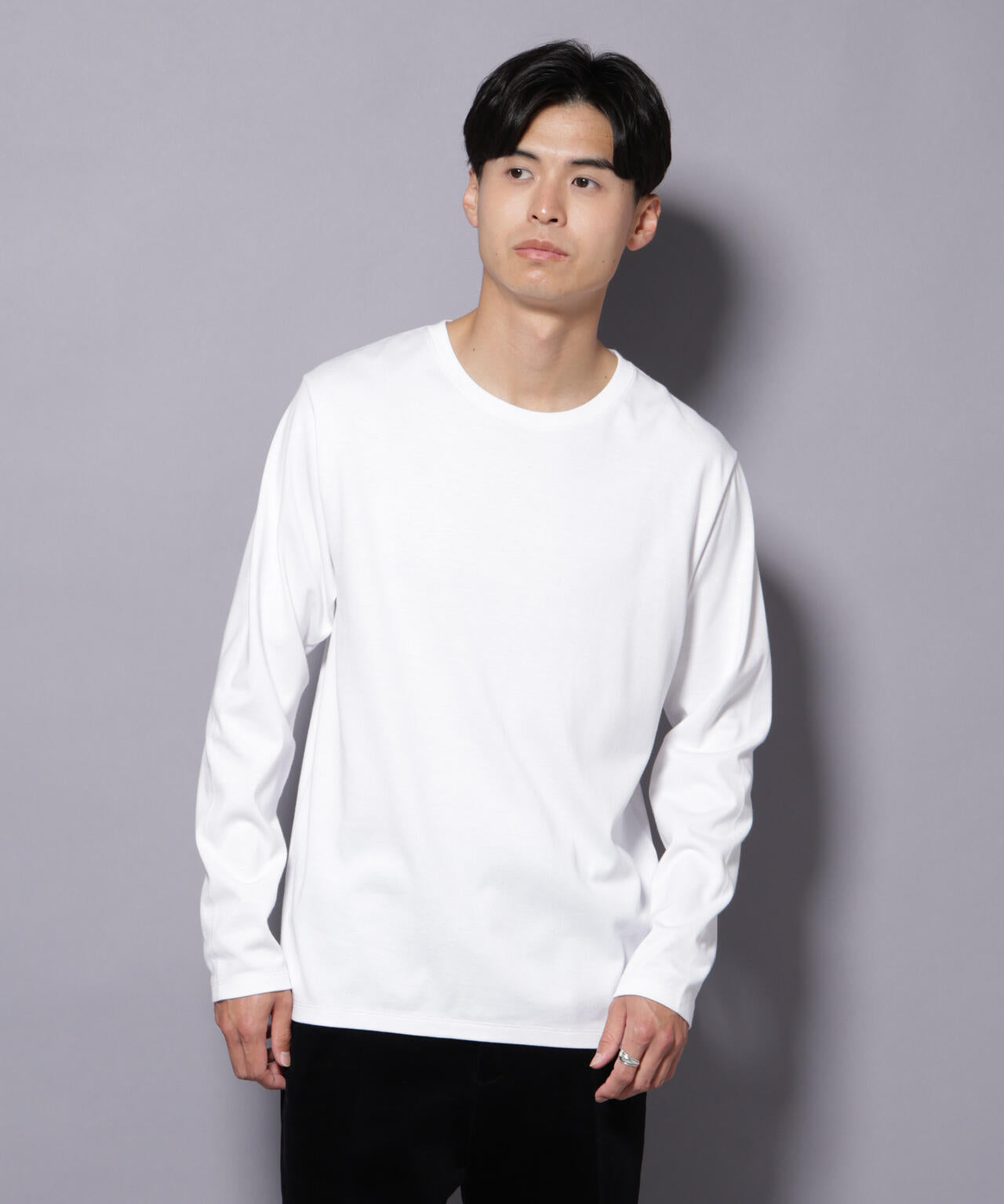 Anti Soaked(R)汗染み防止 クルーネックTシャツ 長袖 6685223209