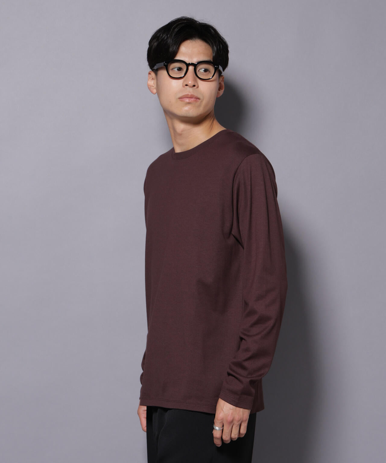 Anti Soaked(R)汗染み防止 クルーネックTシャツ 長袖 6685223209