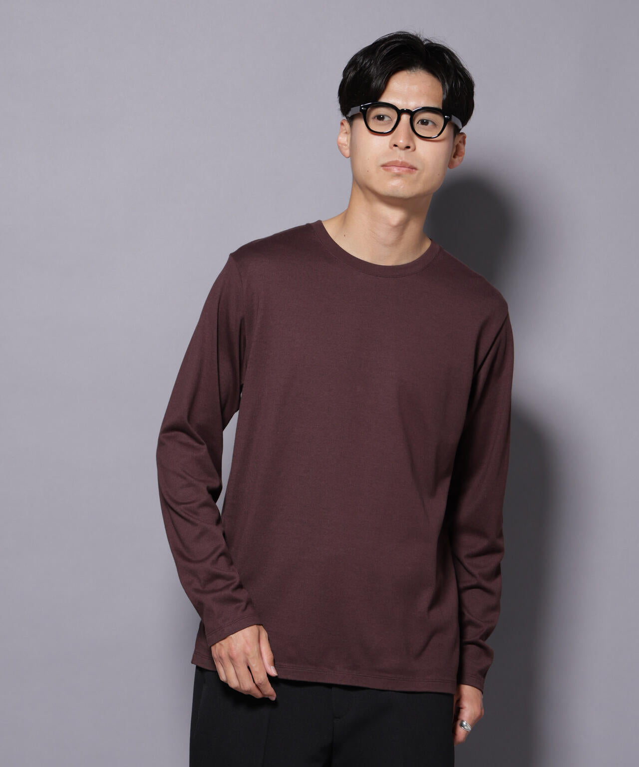 Anti Soaked(R)汗染み防止 クルーネックTシャツ 長袖 6685223209