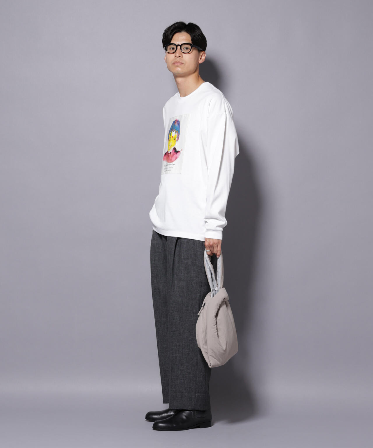 Anti Soaked(R)×SUNCHAIポートレート汗染み防止 Tシャツ長袖 6685223210