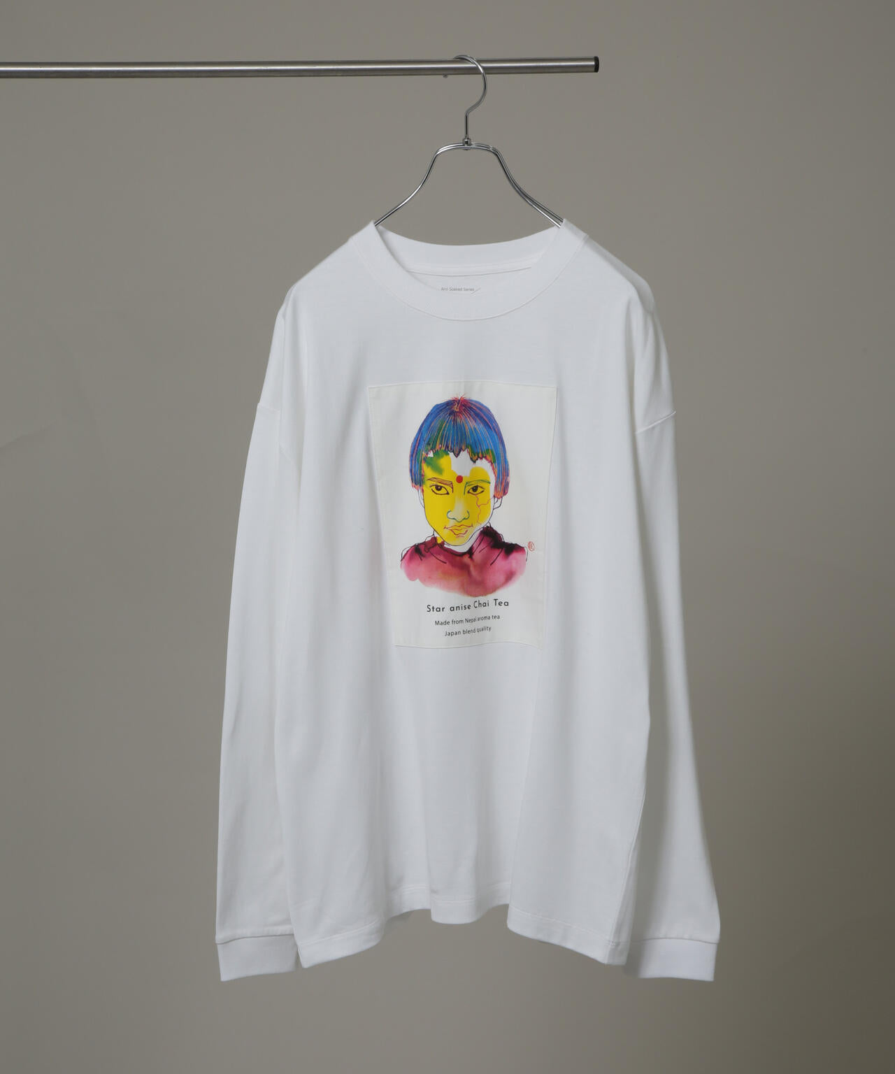 Anti Soaked(R)×SUNCHAIポートレート汗染み防止 Tシャツ長袖 6685223210