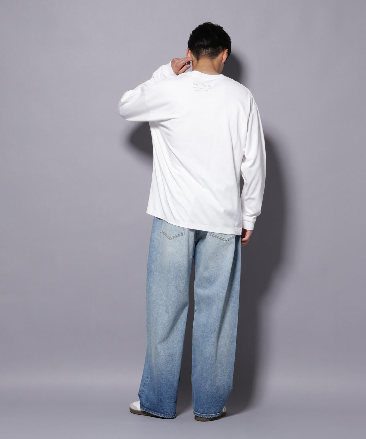 Anti Soaked(R)×SUNCHAIポートレート汗染み防止 Tシャツ長袖 6685223210