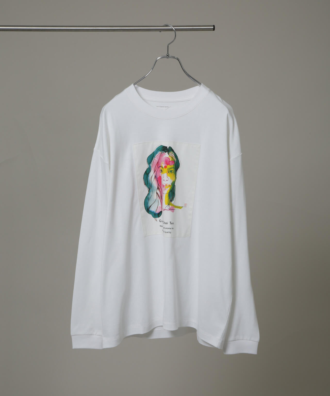 Anti Soaked(R)×SUNCHAIポートレート汗染み防止 Tシャツ長袖 6685223210