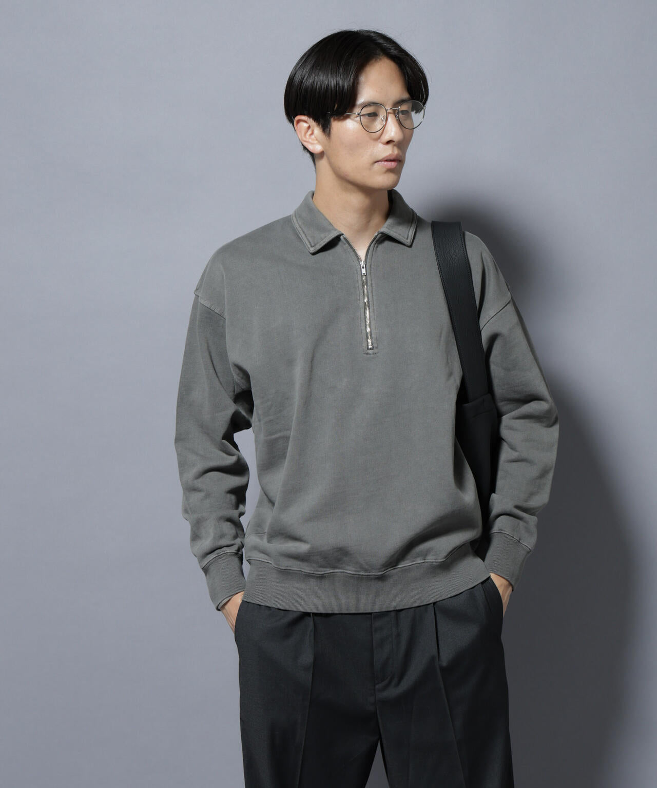 ヴィンテージライク ハーフZIPスウェット 6685223228