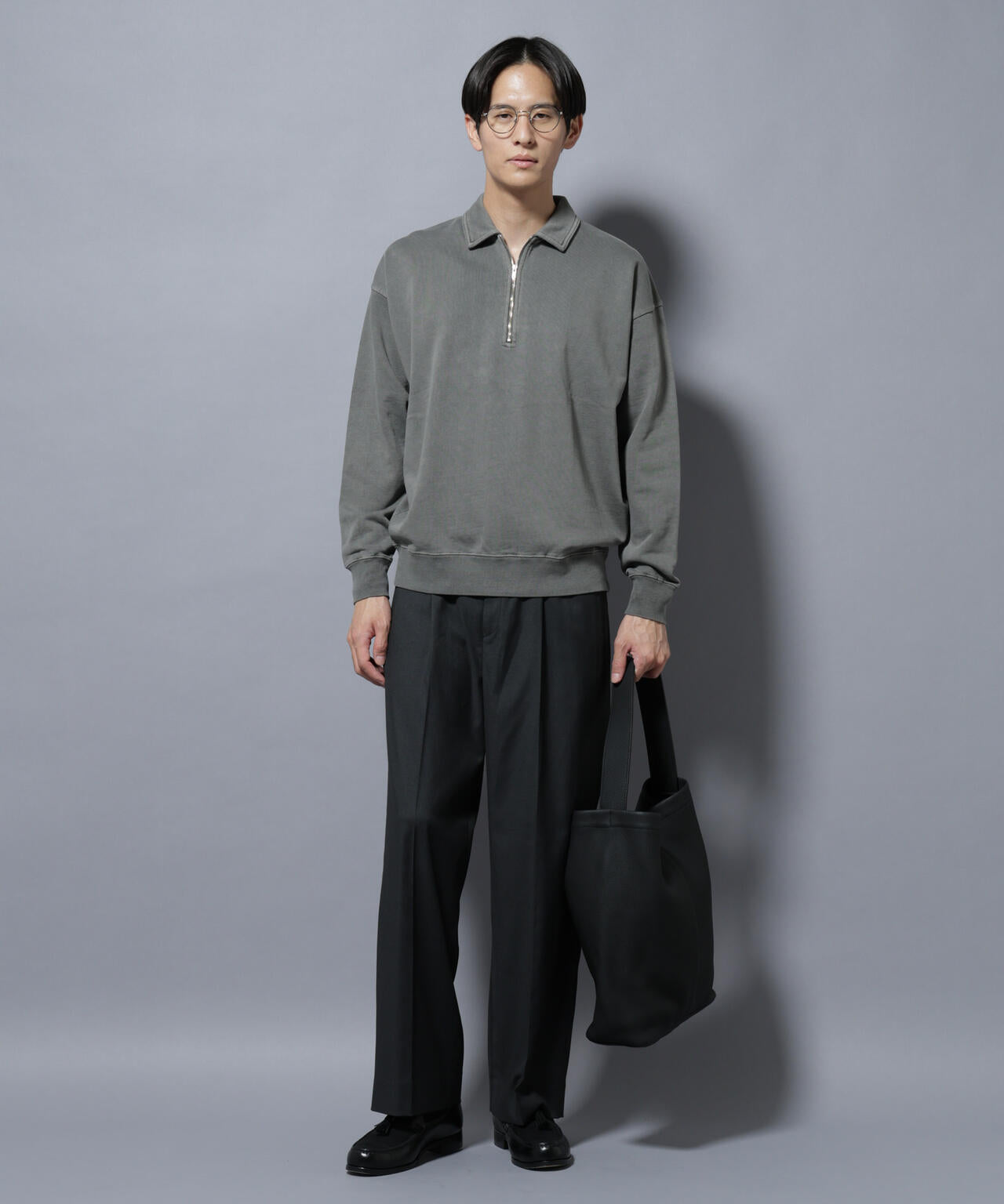 ヴィンテージライク ハーフZIPスウェット 6685223228