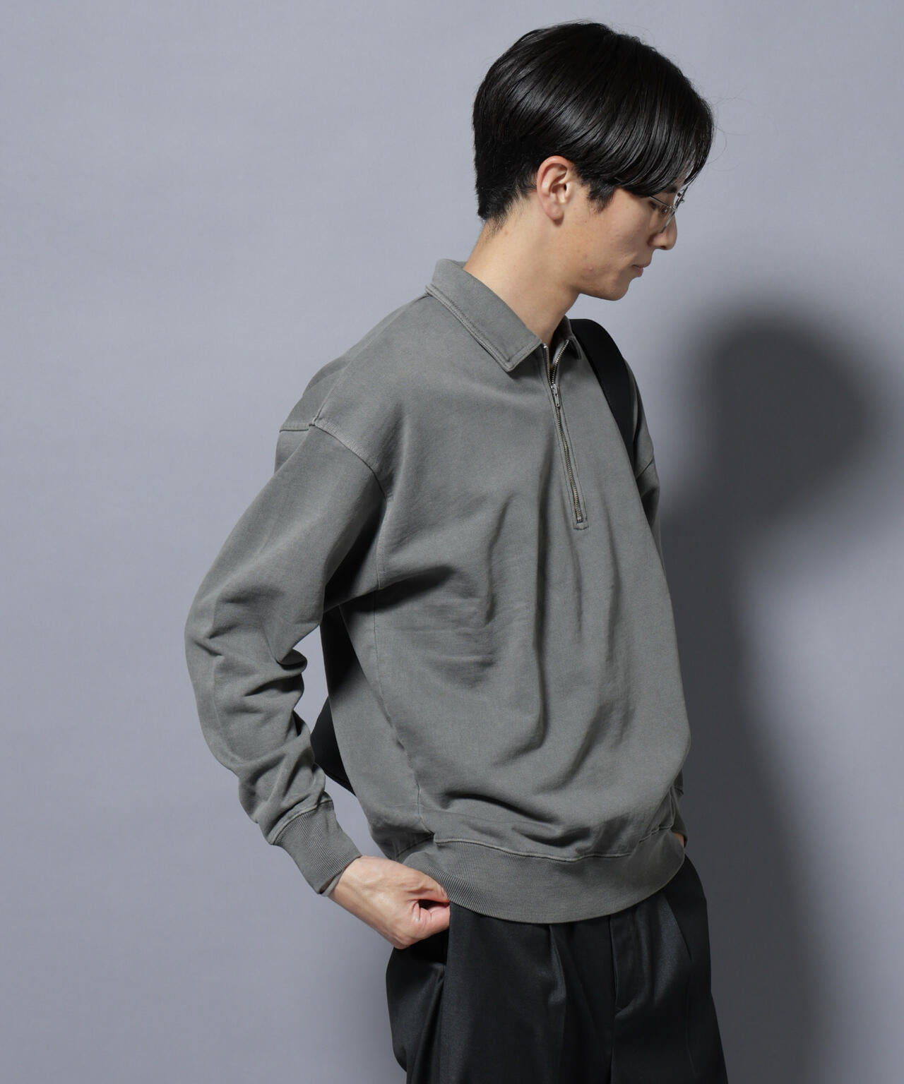 ヴィンテージライク ハーフZIPスウェット 6685223228