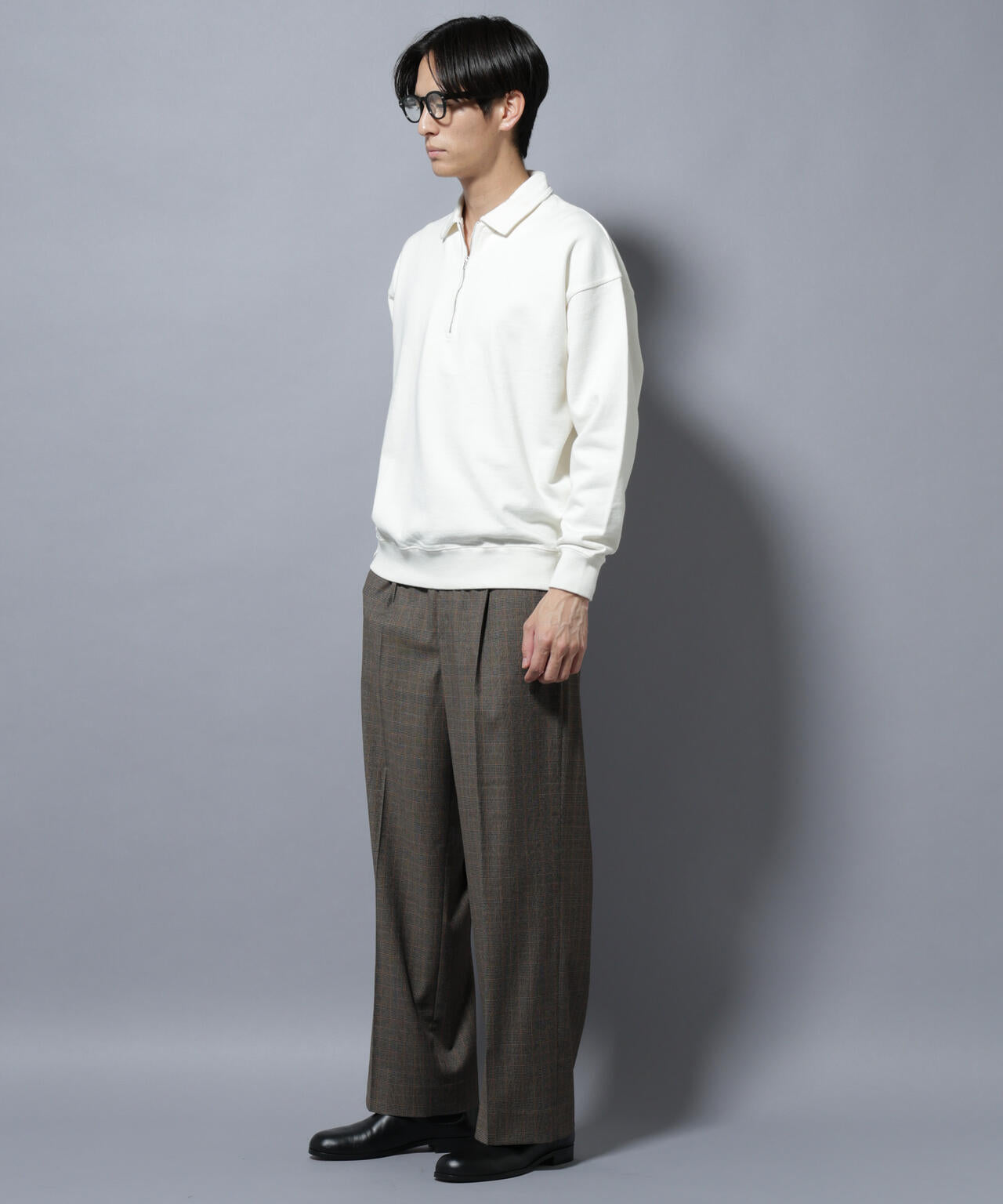 ヴィンテージライク ハーフZIPスウェット 6685223228