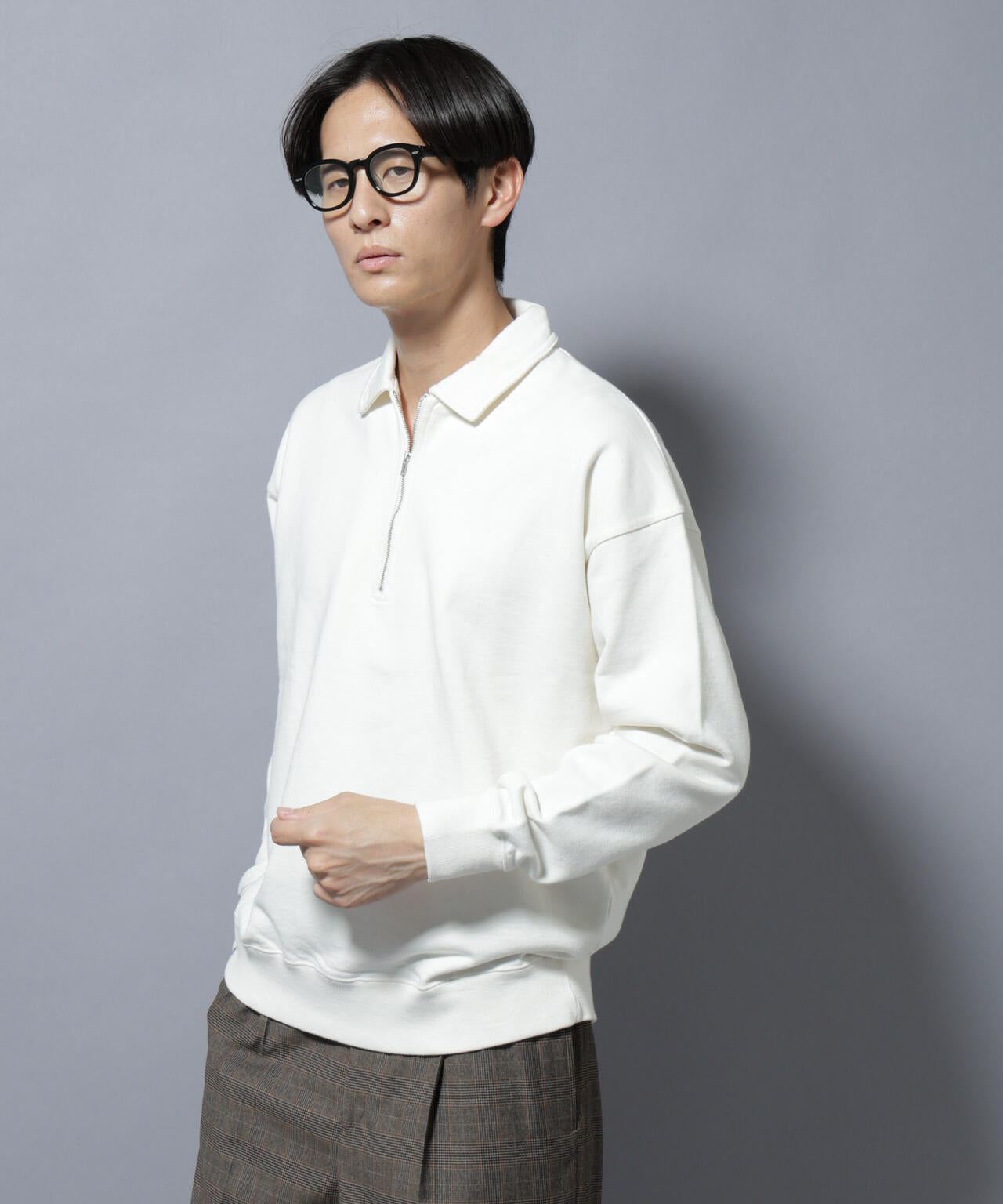 ヴィンテージライク ハーフZIPスウェット 6685223228