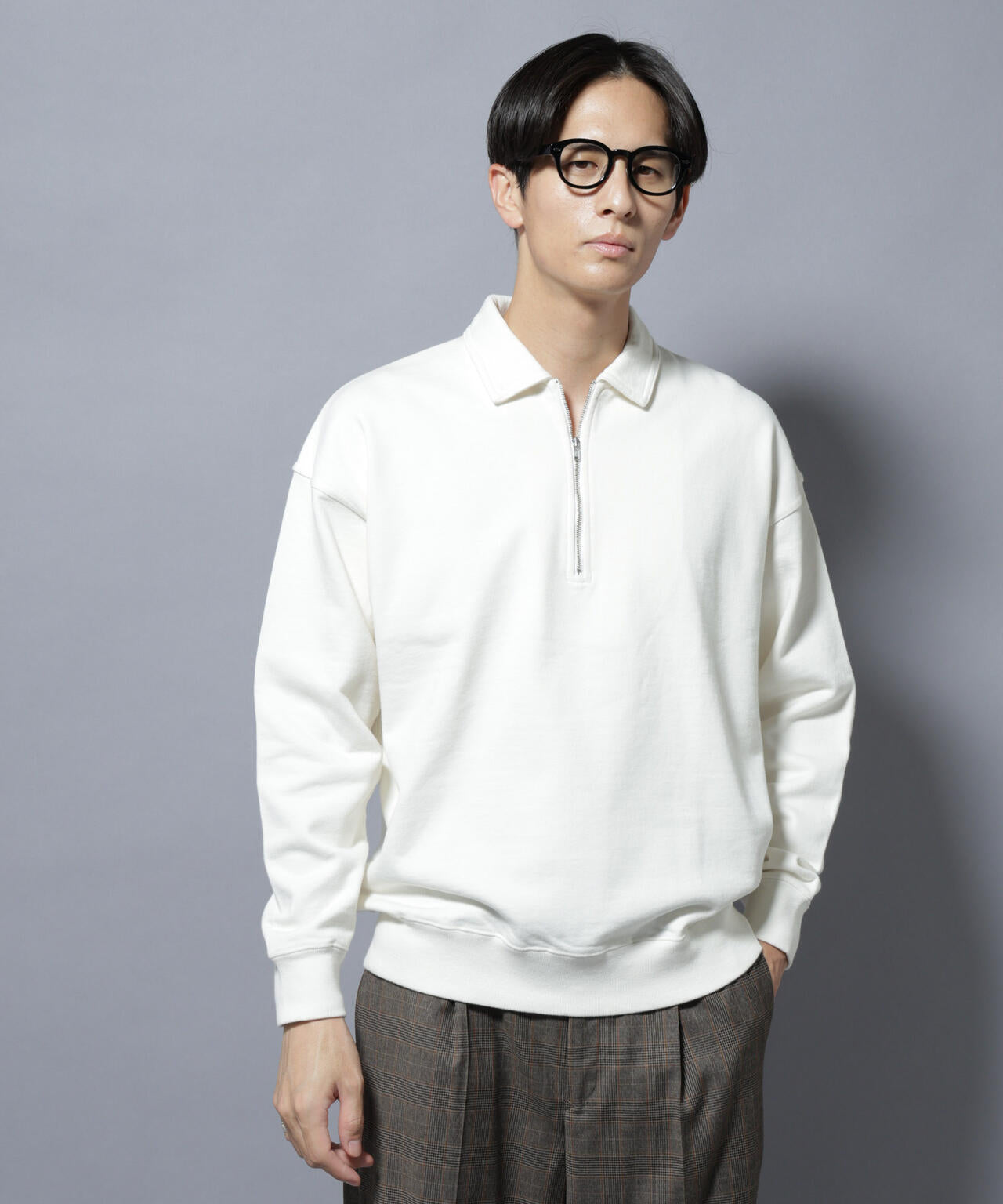 ヴィンテージライク ハーフZIPスウェット 6685223228