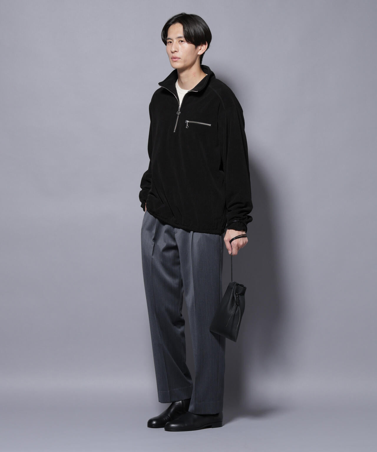 モールJQDコーデュロイハーフジッププルオーバー 6685223230