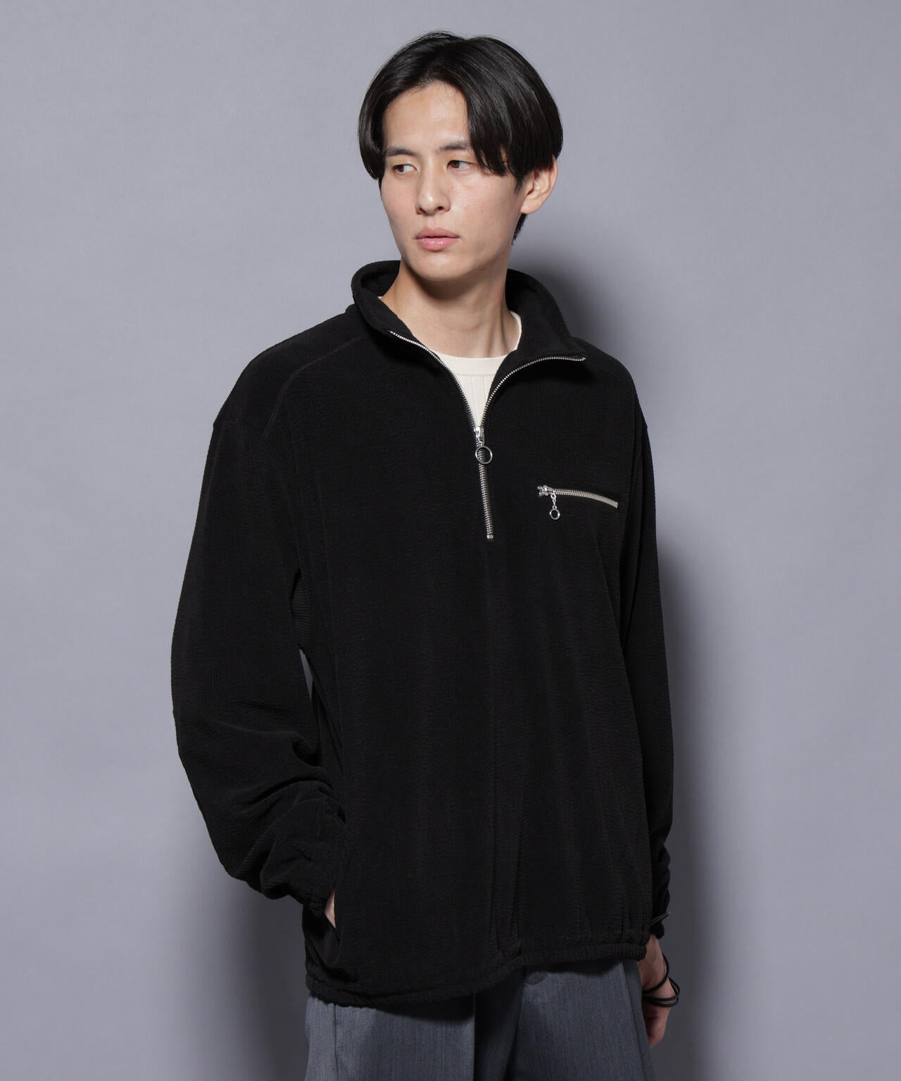 モールJQDコーデュロイハーフジッププルオーバー 6685223230