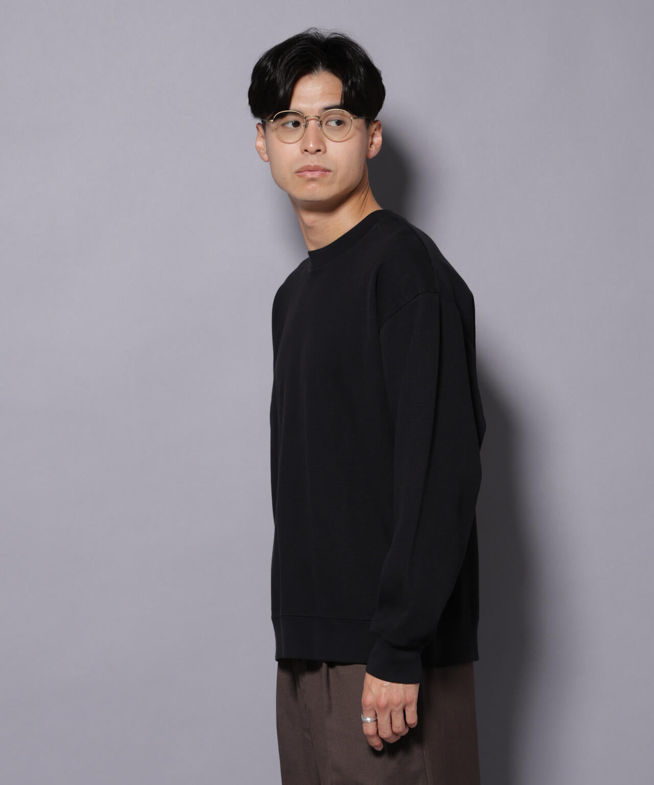 コットンガーメントダイサーマルクルーネックプルオーバー 6685223240