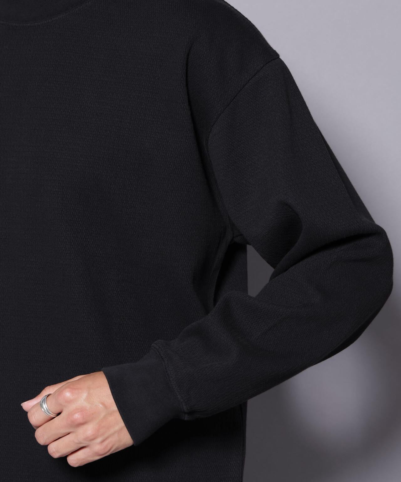 コットンガーメントダイサーマルクルーネックプルオーバー 6685223240