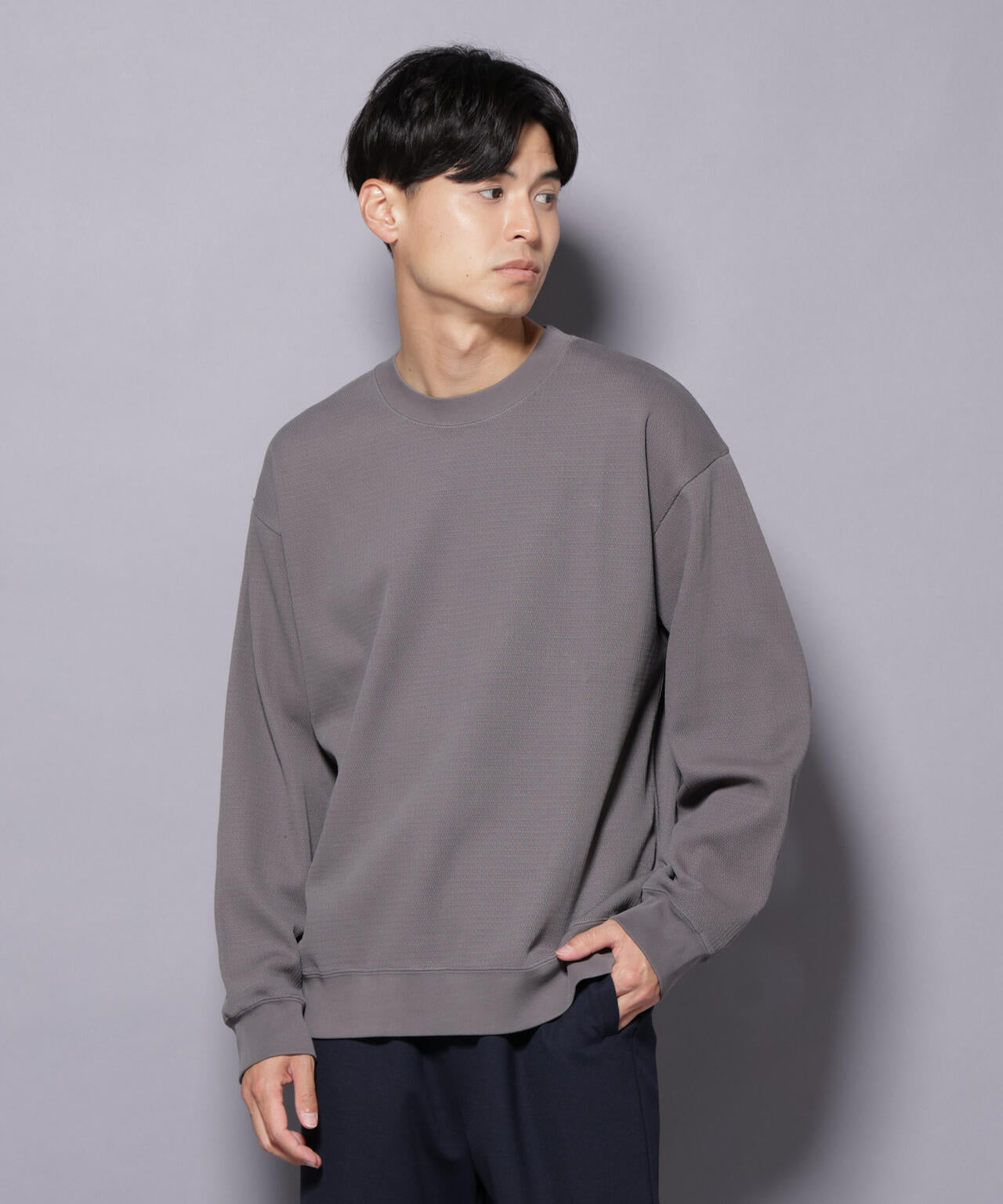 コットンガーメントダイサーマルクルーネックプルオーバー 6685223240