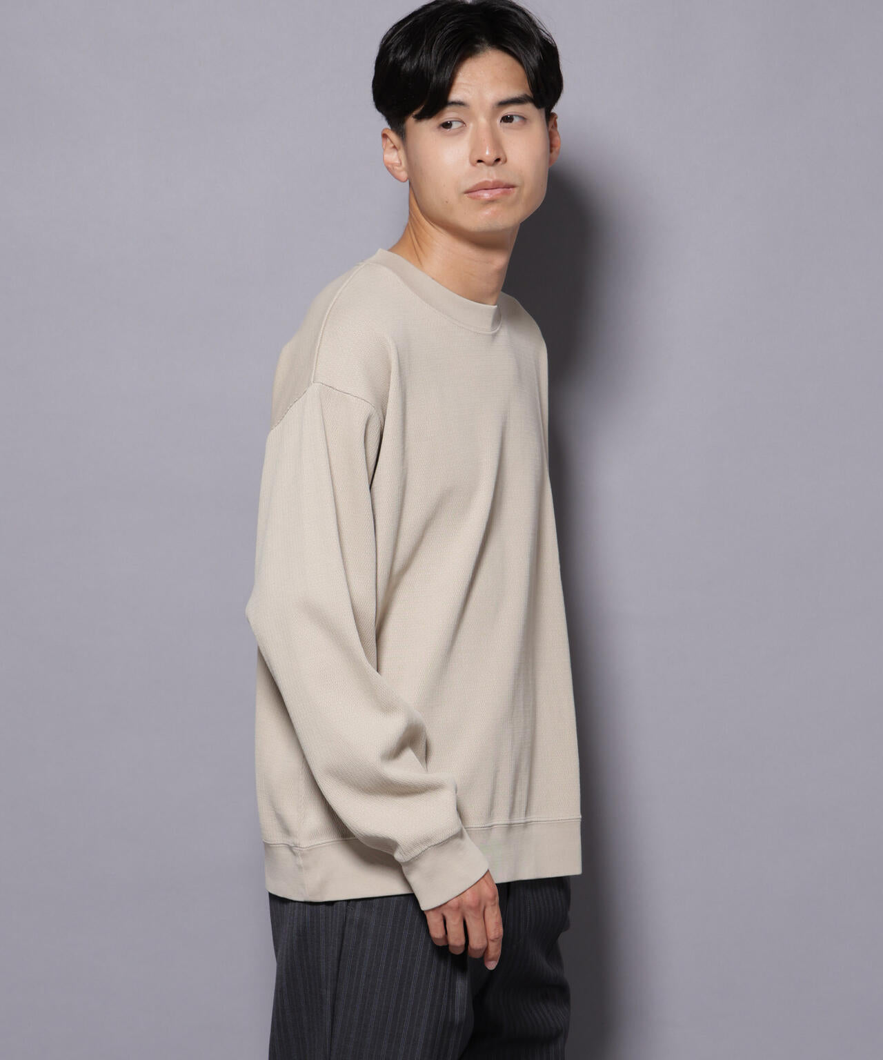 コットンガーメントダイサーマルクルーネックプルオーバー 6685223240