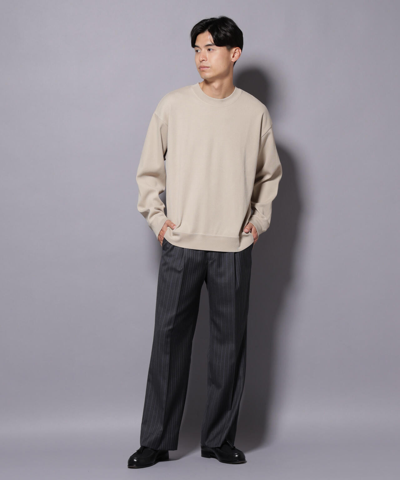 コットンガーメントダイサーマルクルーネックプルオーバー 6685223240