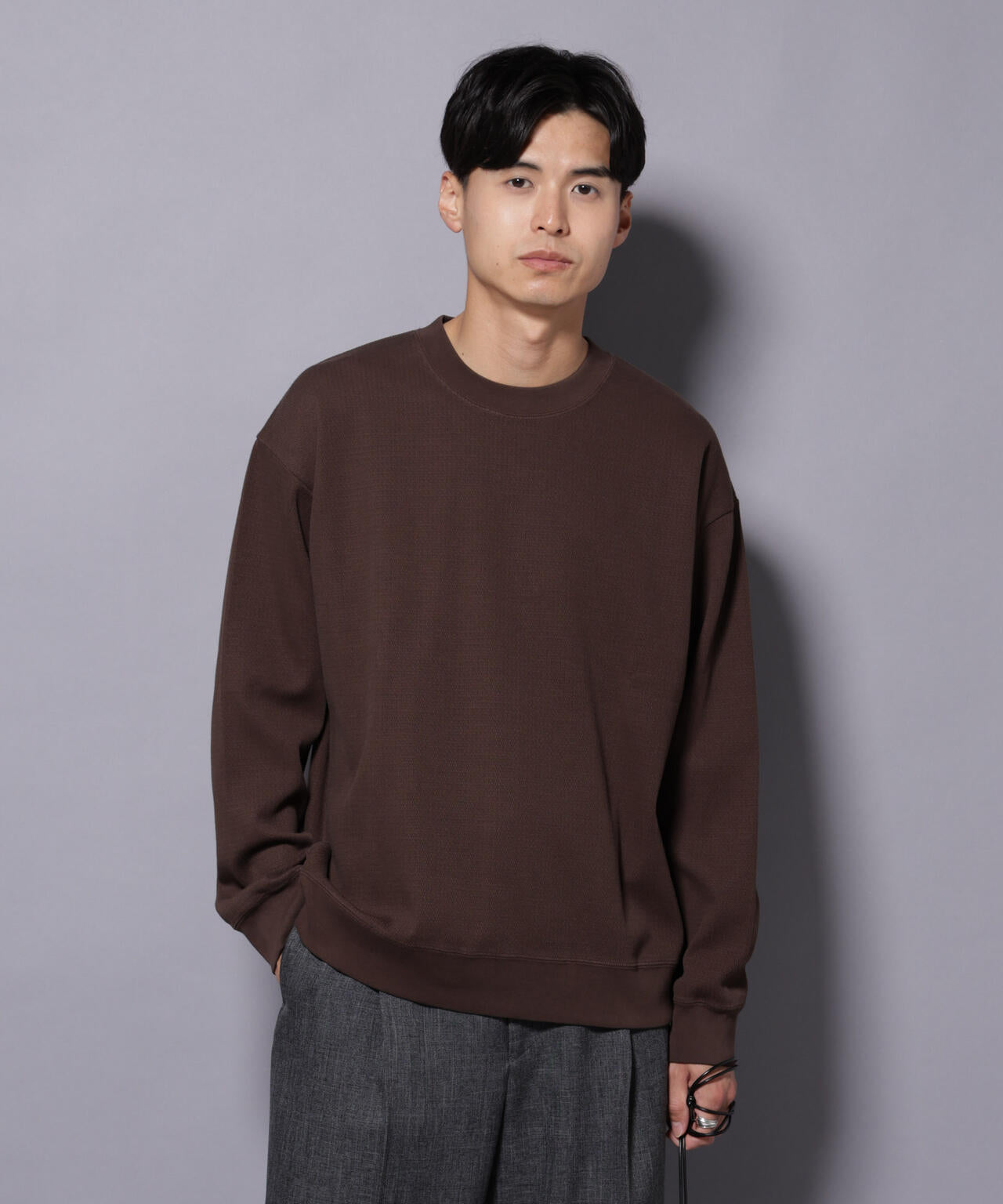 コットンガーメントダイサーマルクルーネックプルオーバー 6685223240