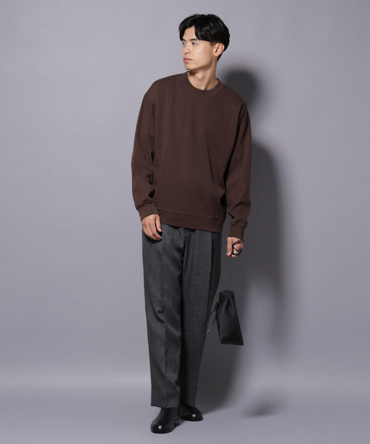 コットンガーメントダイサーマルクルーネックプルオーバー 6685223240