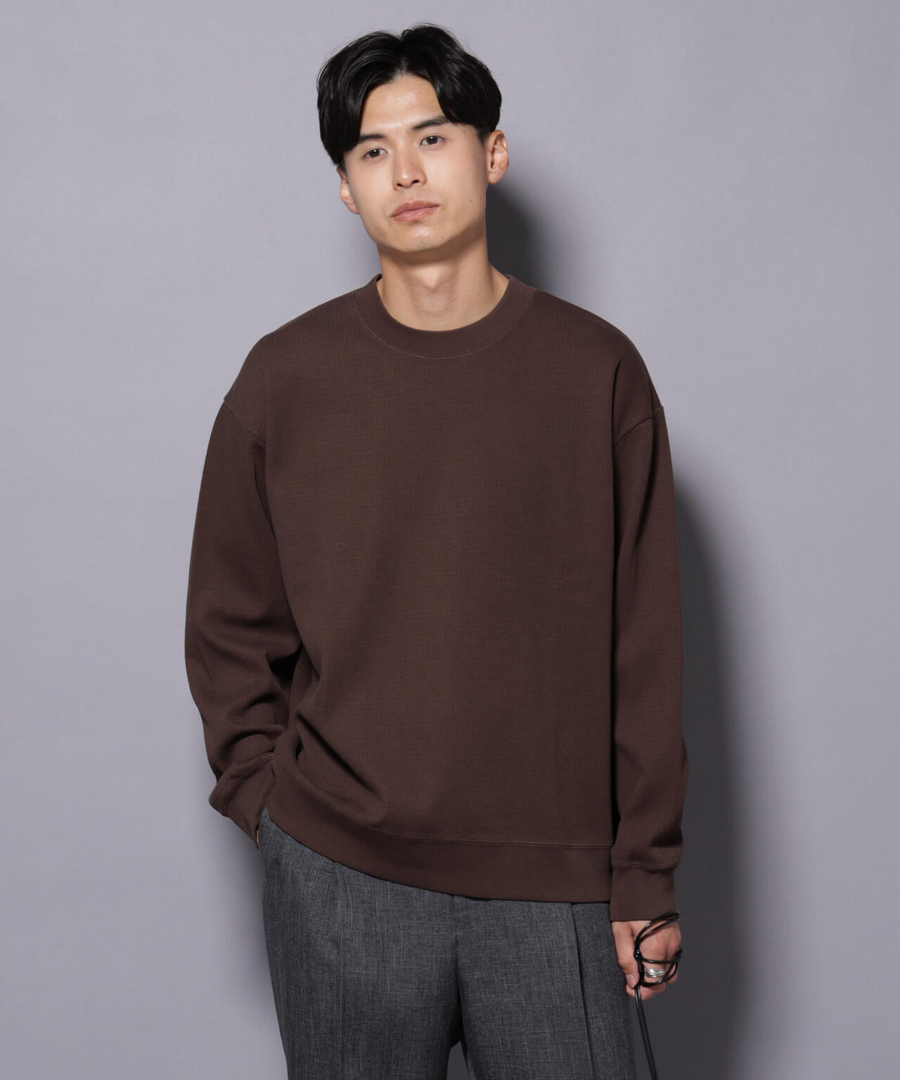 コットンガーメントダイサーマルクルーネックプルオーバー 6685223240