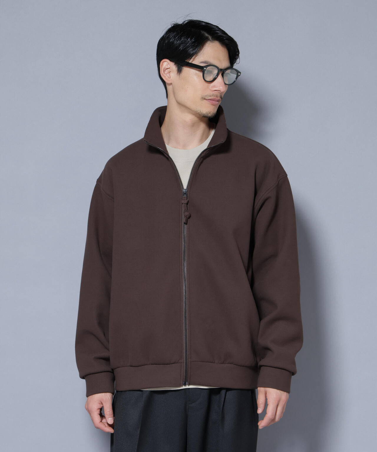 スーパーストレッチブラッシュドポンチブルゾン 6685223246