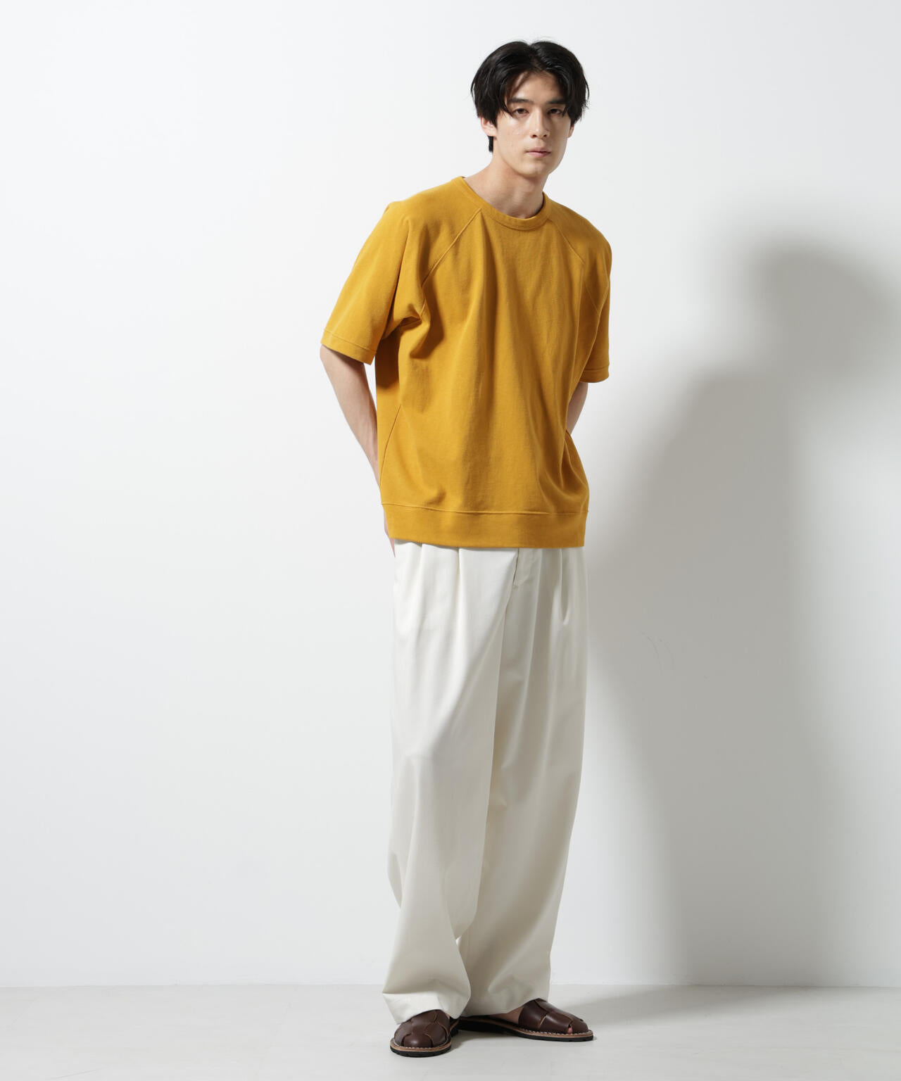 ヘビーウェイトコットンラグランスリーブTシャツ 6685224201