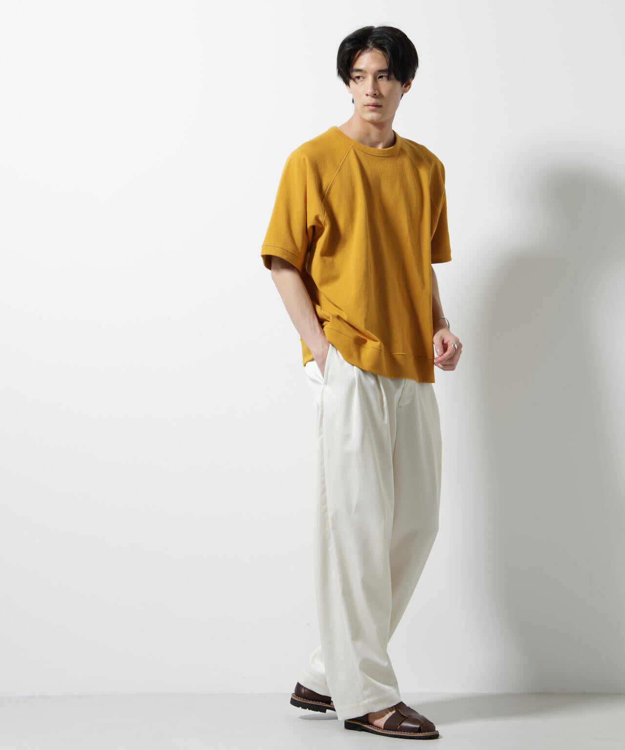 ヘビーウェイトコットンラグランスリーブTシャツ 6685224201