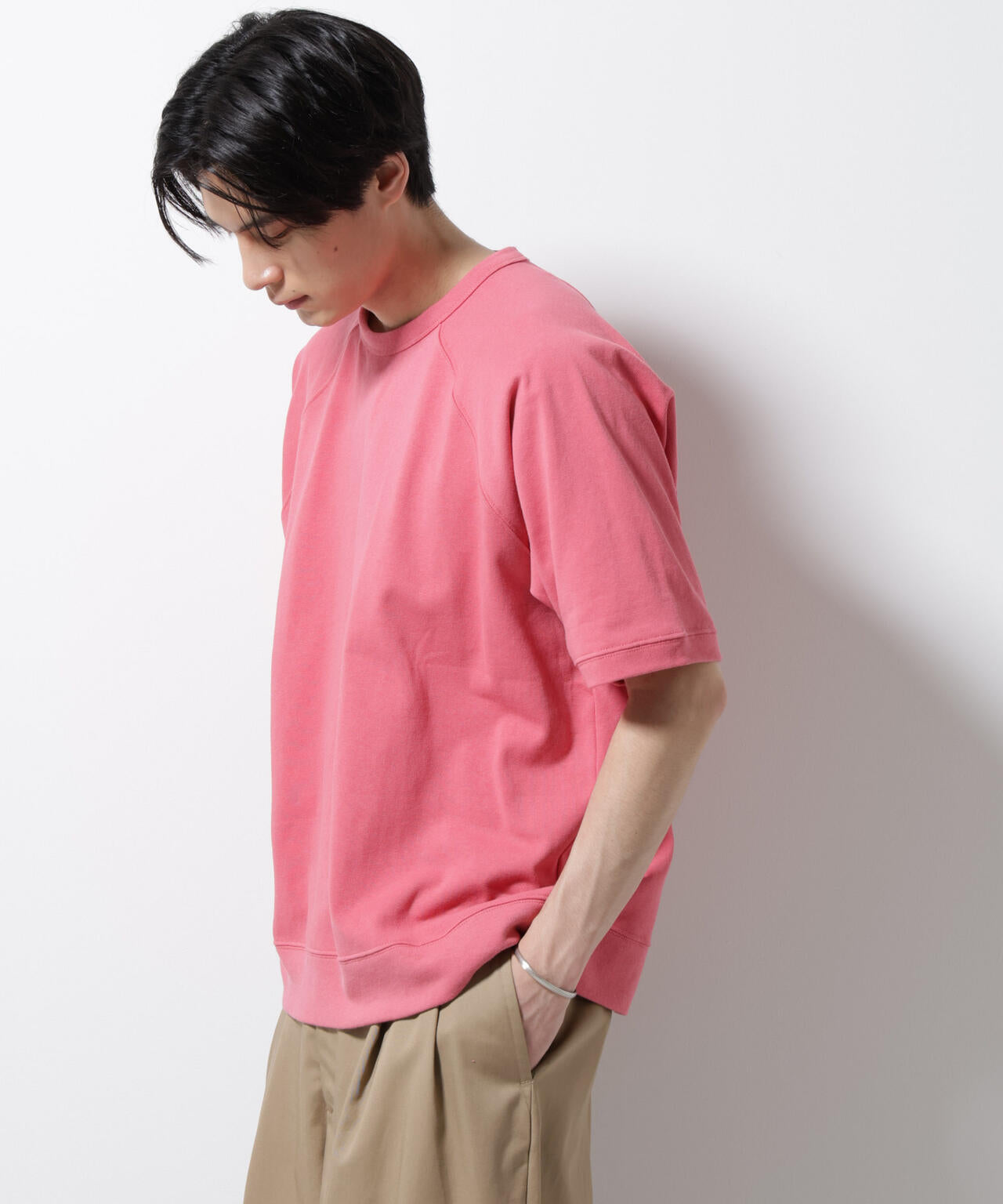 ヘビーウェイトコットンラグランスリーブTシャツ 6685224201